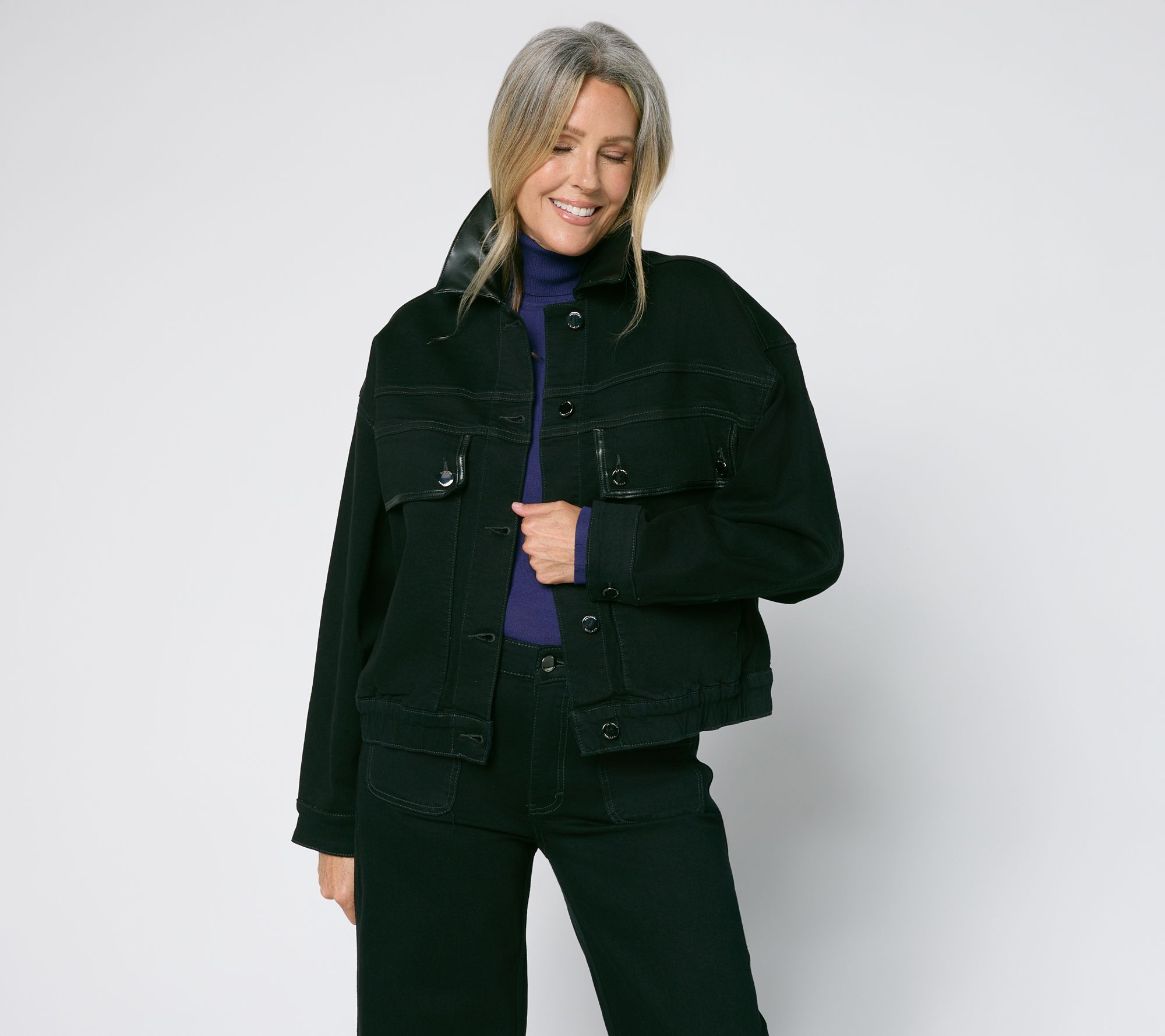 RM Studios x Rebecca Minkoff Relaxed Forever Stretch Denim Jacket