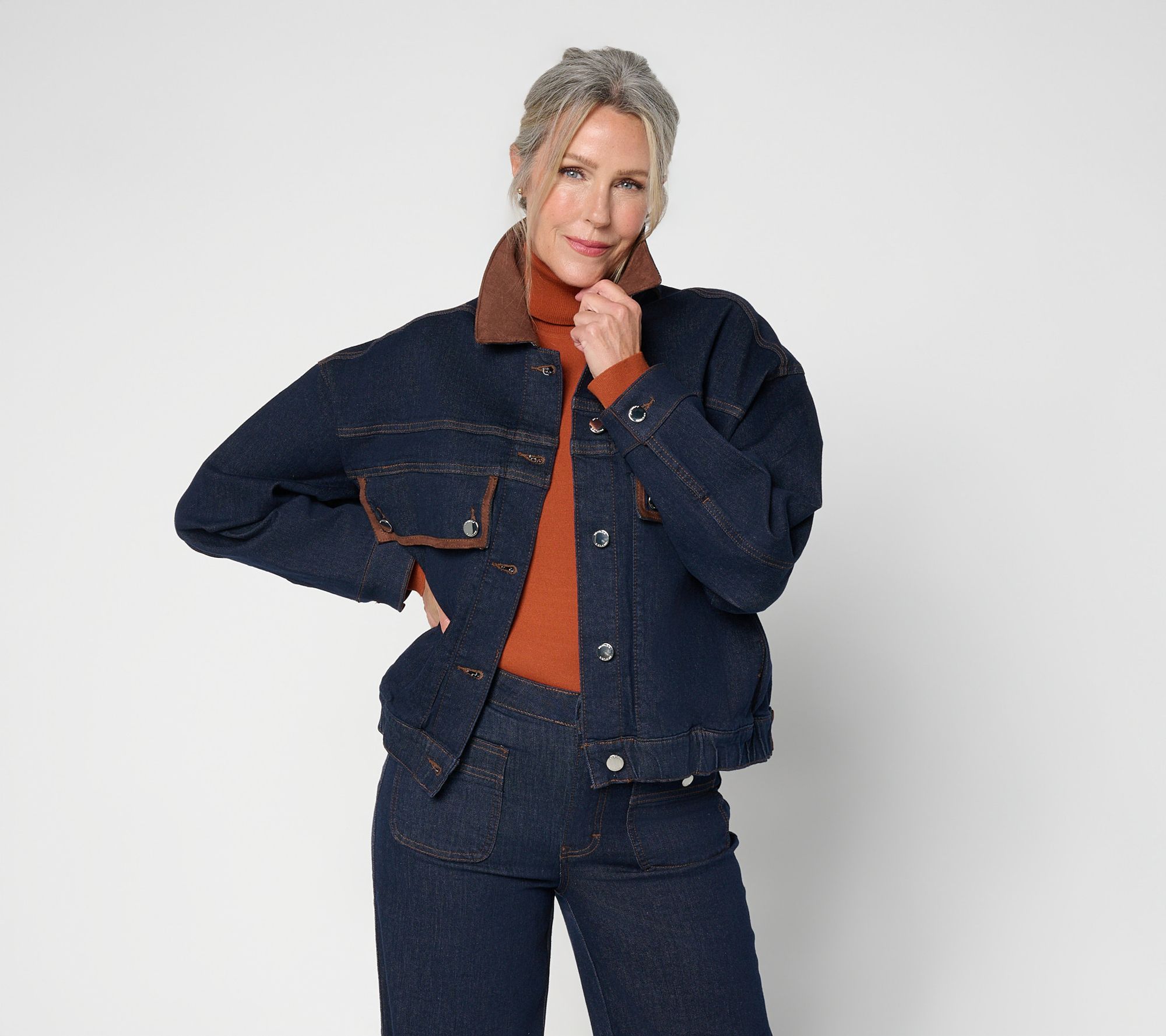 RM Studios x Rebecca Minkoff Relaxed Forever Stretch Denim Jacket