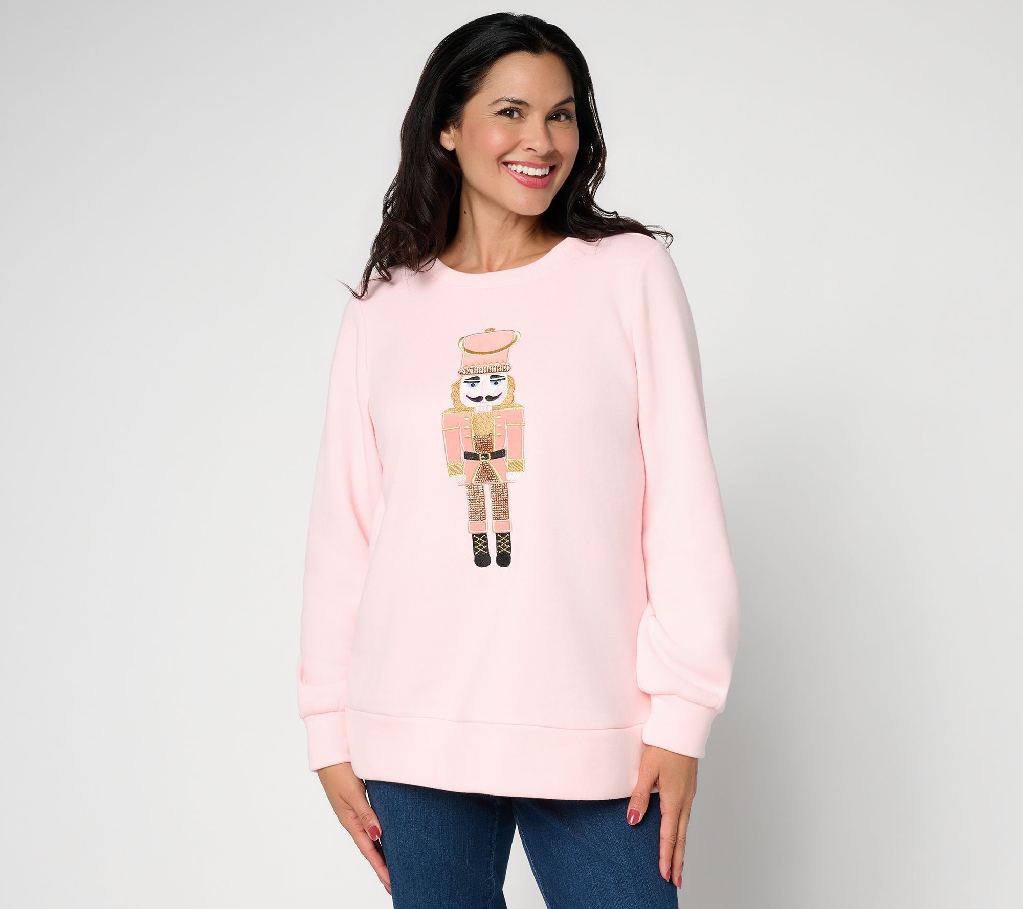 Jingle Belles by Kim Gravel Fleece Nutcracker Sweatshirt