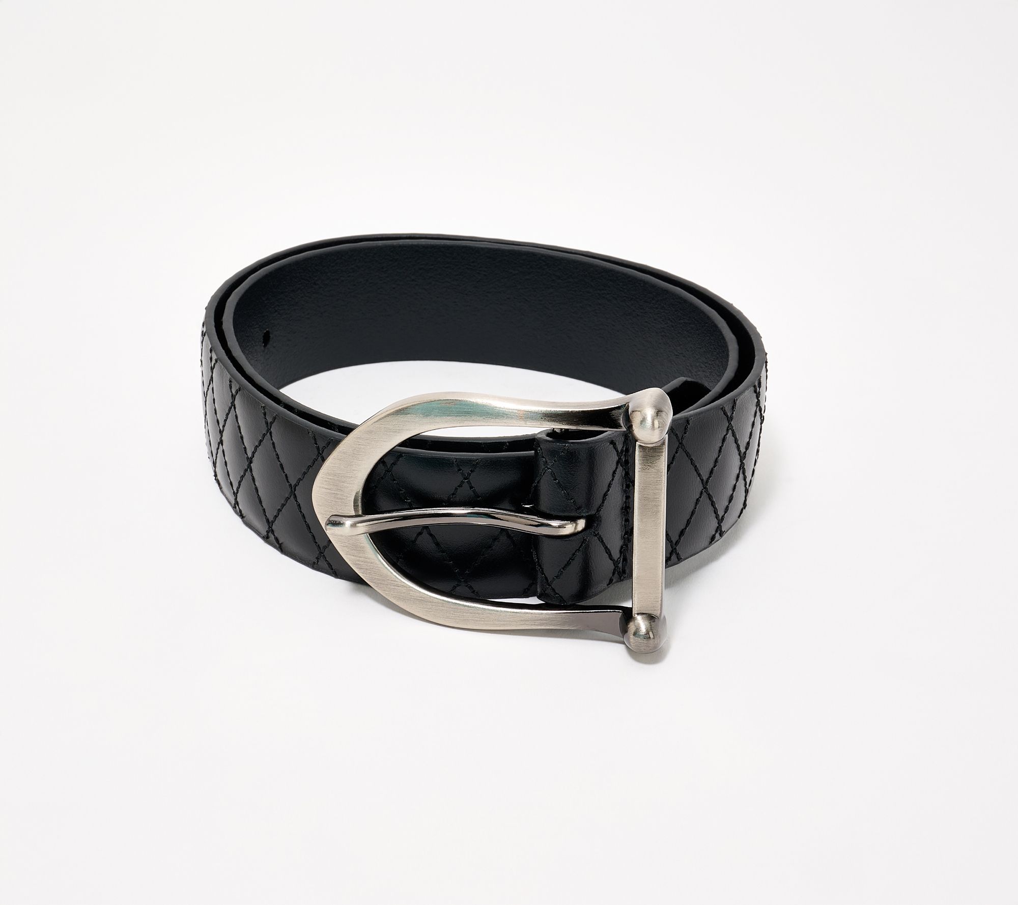 Patricia Nash Bergen Quilted Leather Belt