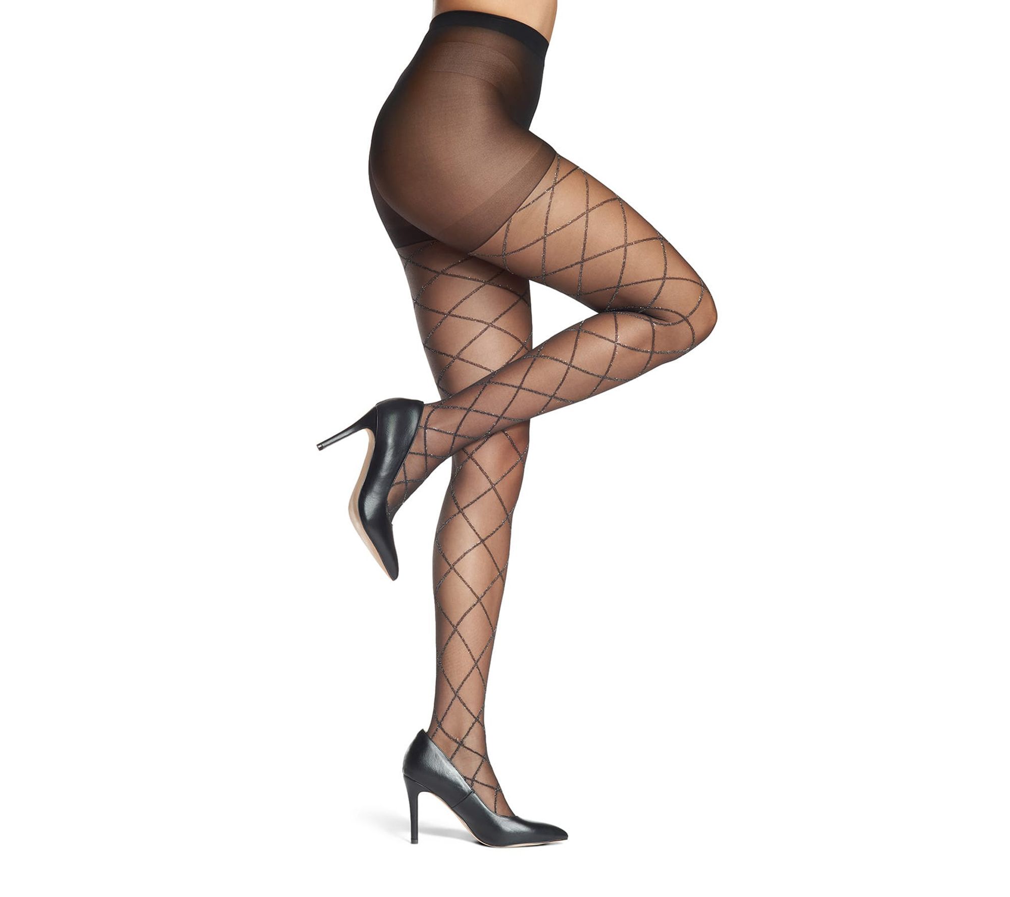 Diamond Gold Lurex Sheer Tights
