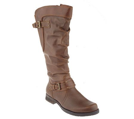 Bare Traps Tall Shaft Boots with Buckle Detail QVC