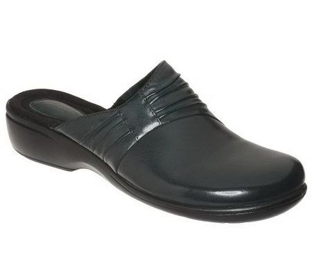 Clarks Leather Slip-on with Ruching Detail QVC.com