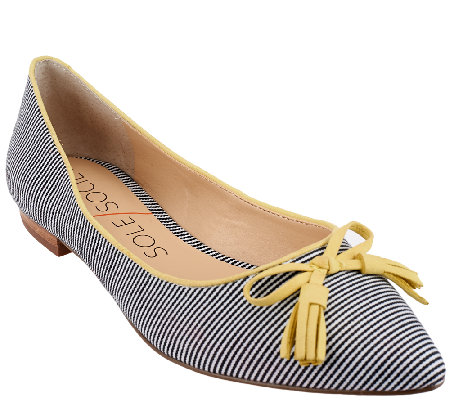 Sole Society Suede Flats with Tassels - Ruthie - Page 1 — QVC.com