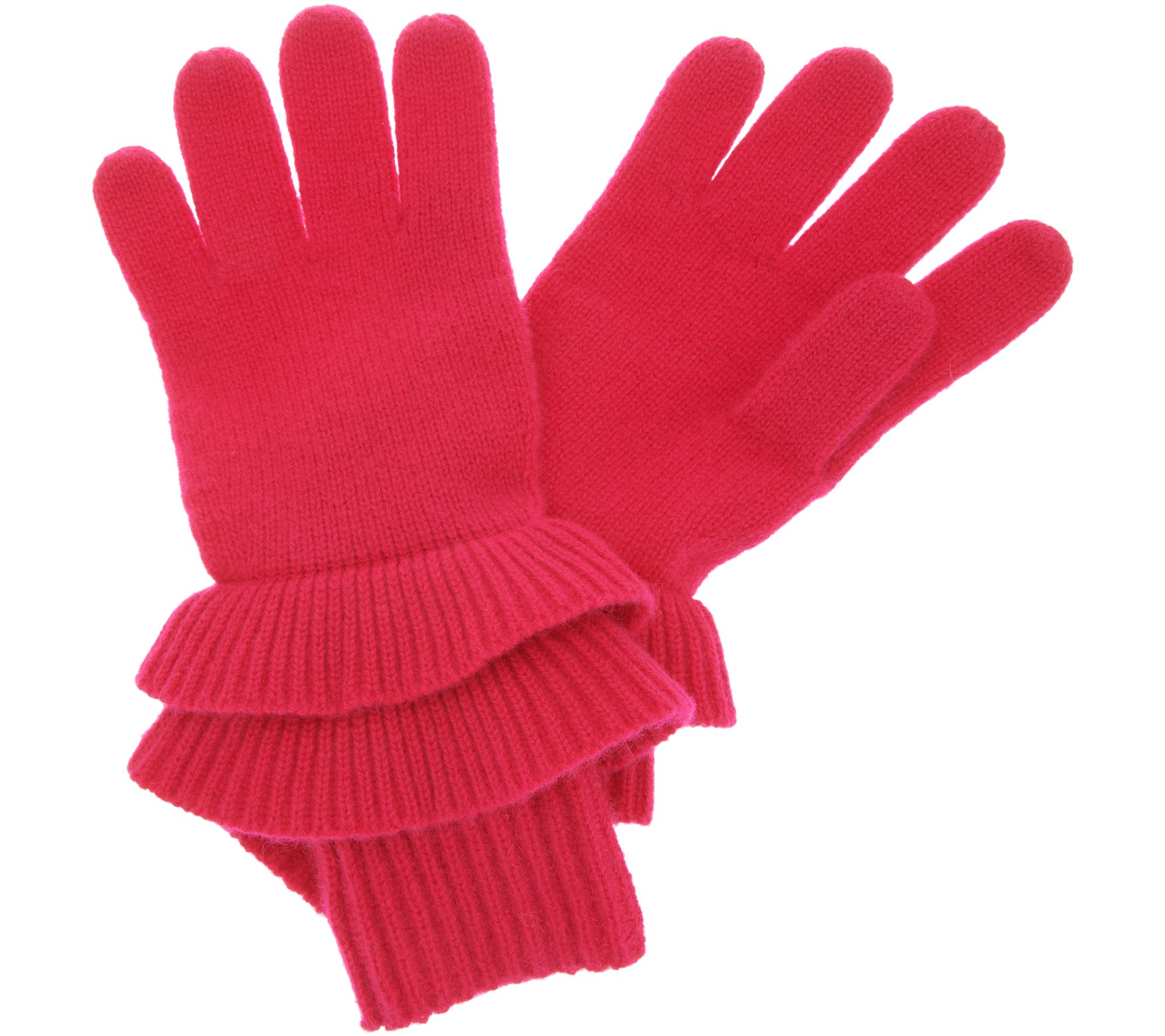 Isaac Mizrahi Live! 2-Ply Cashmere Ruffle Gloves - QVC.com