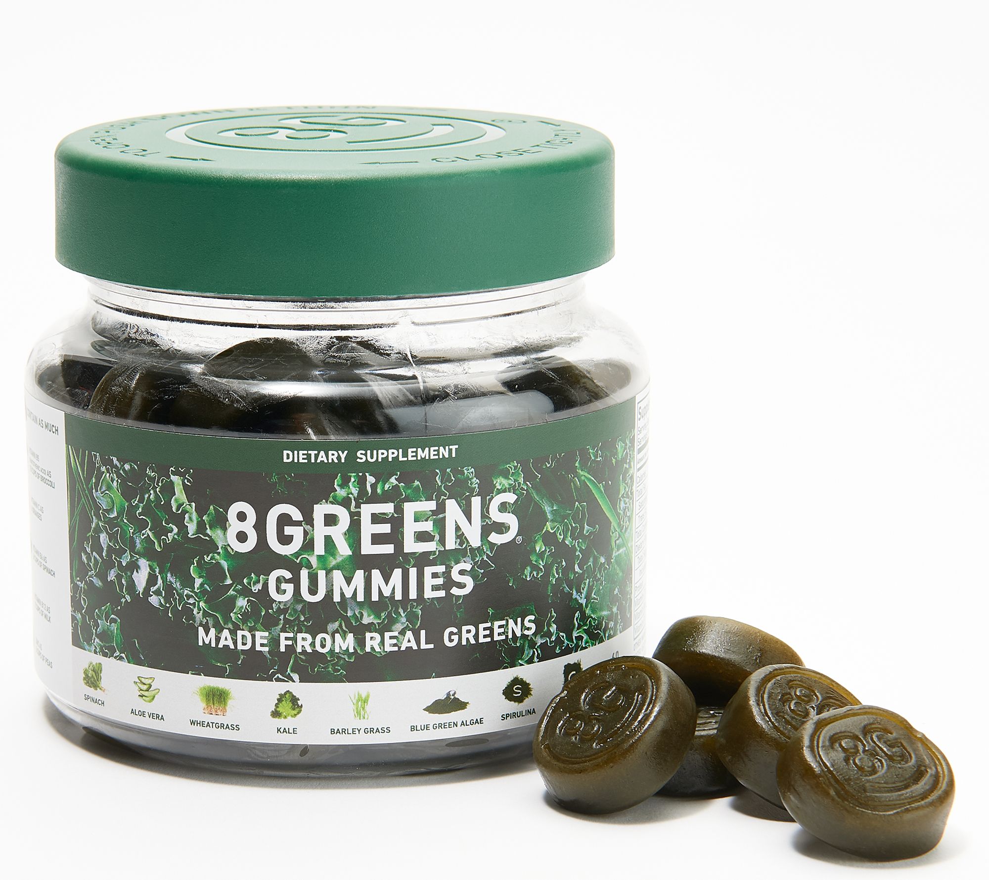 8Greens Gummies Made From Real Greens 60-Day Supply & 2 Lollipops