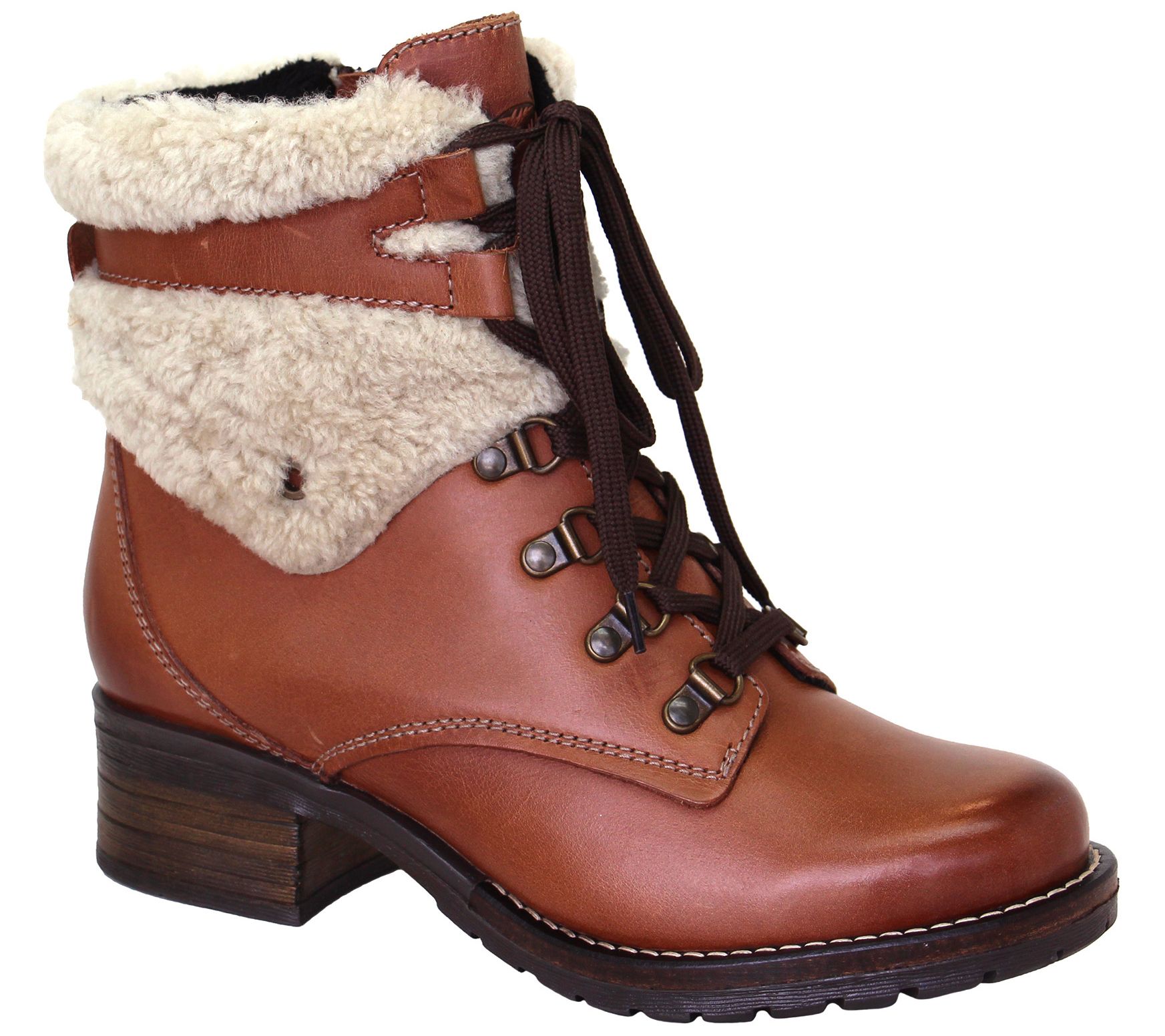 Dromedaris Leather Lace-Up Ankle Boots - Kara Searling