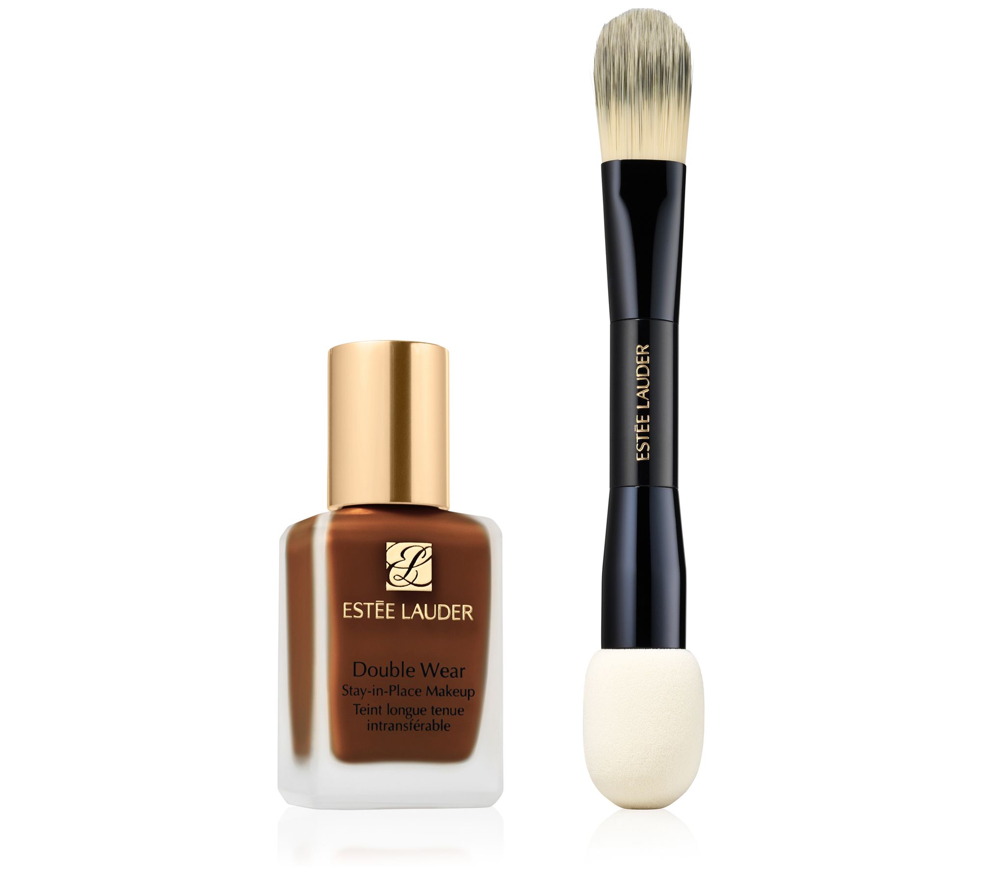 Estee Lauder Double Wear Foundation with Dual-Ended Brush