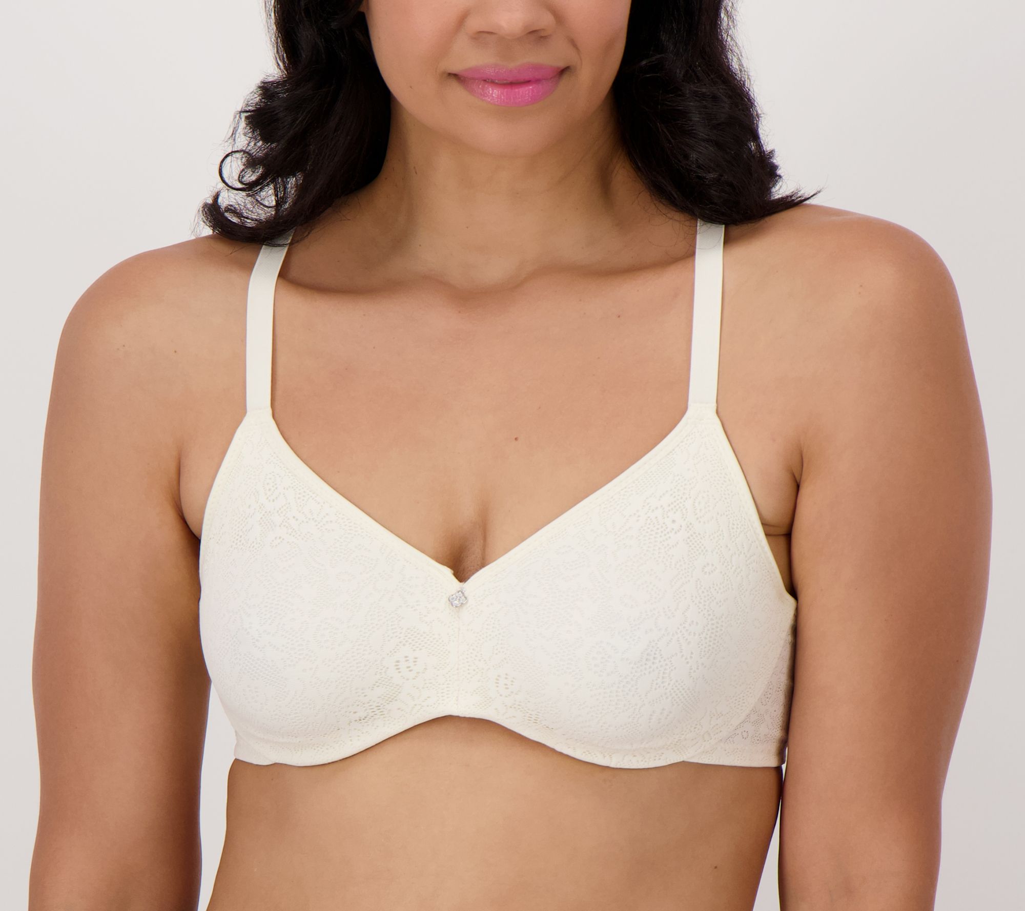 Breezies Lace Unlined Underwire Support Bra