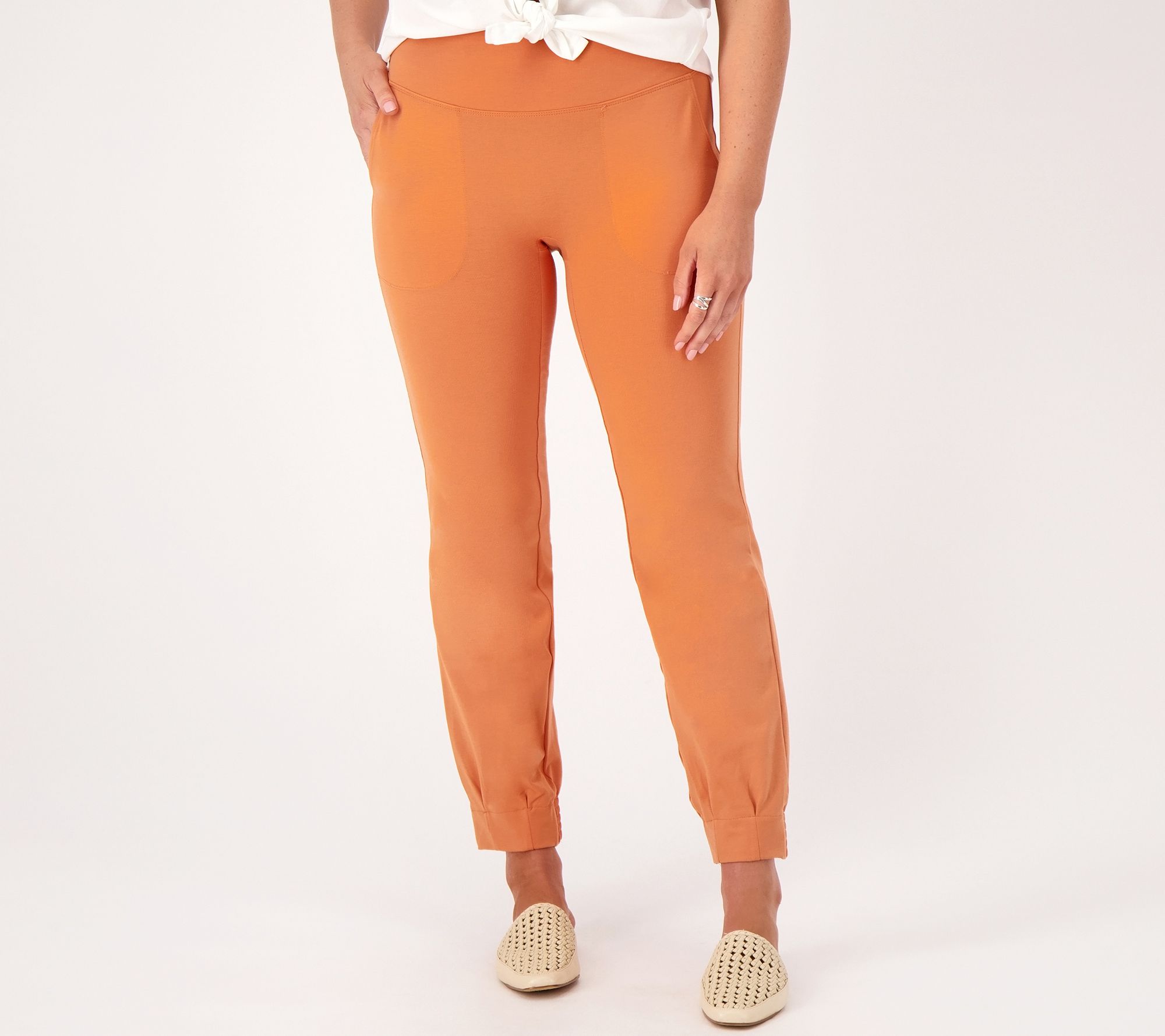 Women with Control Tall Cotton Jersey SMOOTH & SLEEK Pant 