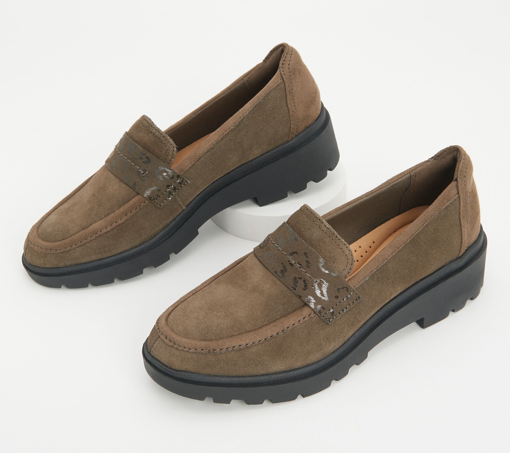 Collection Leather or Suede Loafers - Calla Ease - QVC.com