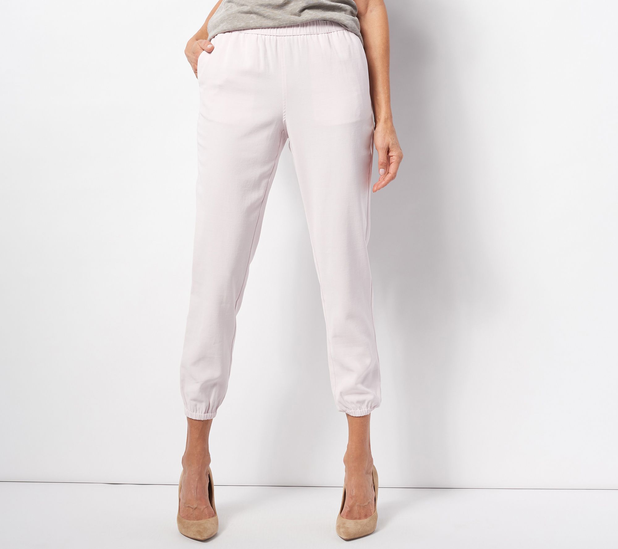 "As Is" Belle by Kim Gravel Regular Stretch Sand Washed Joggers