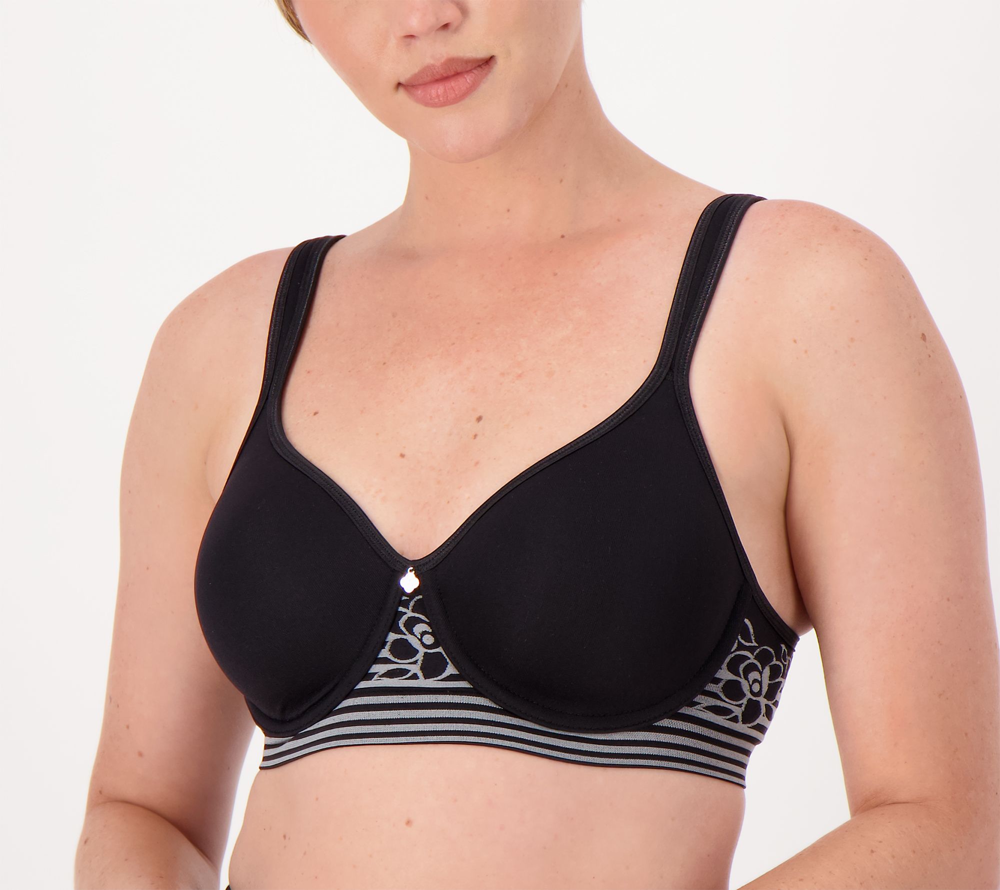 As Is Breezies Wirefree Seamless T-Shirt Bra 