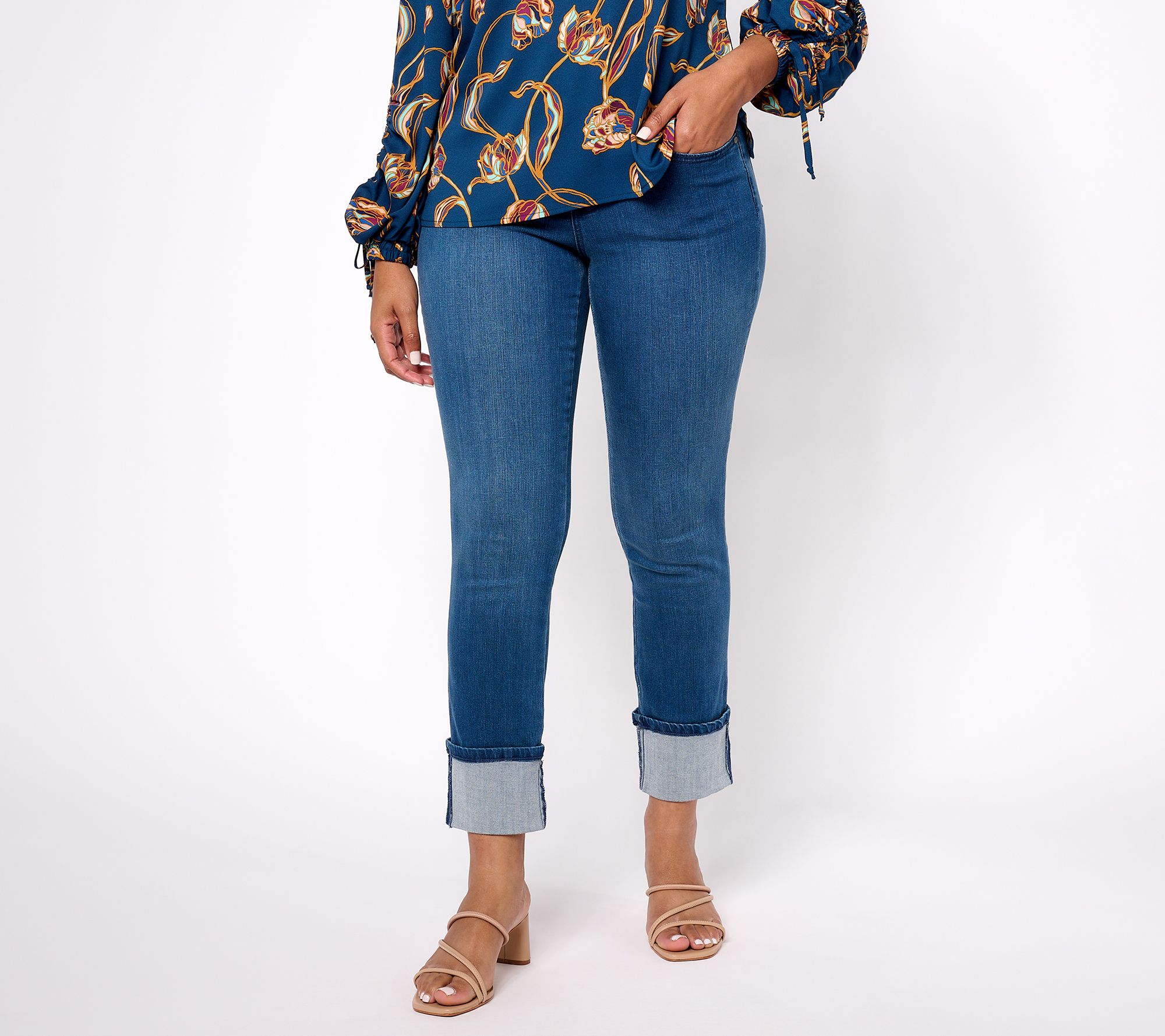 NYDJ_Pull On Bailey Relaxed Straight Leg Ankle Jean - Mission Blue 