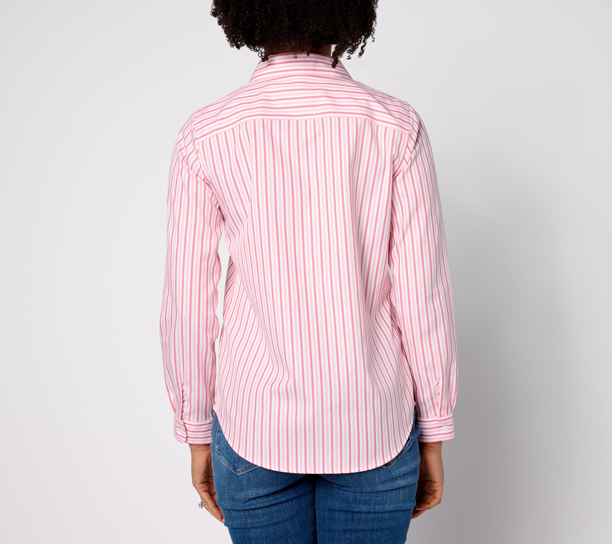 Coldwater Creek No-Iron Button Front Shirt in Prints & Solids - QVC.com