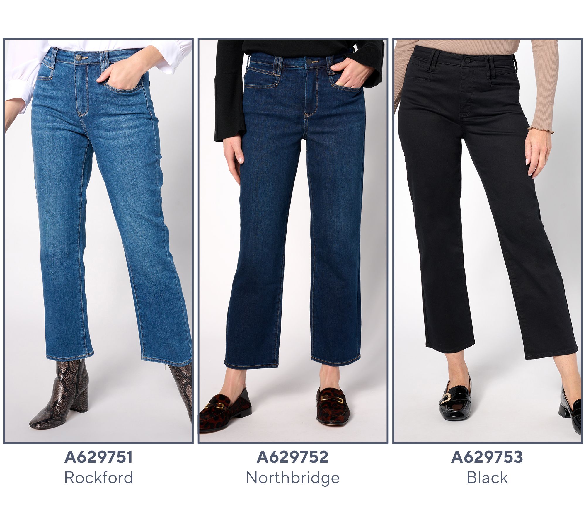 NYDJ High Rise Bailey Relaxed Ankle Jeans - QVC.com