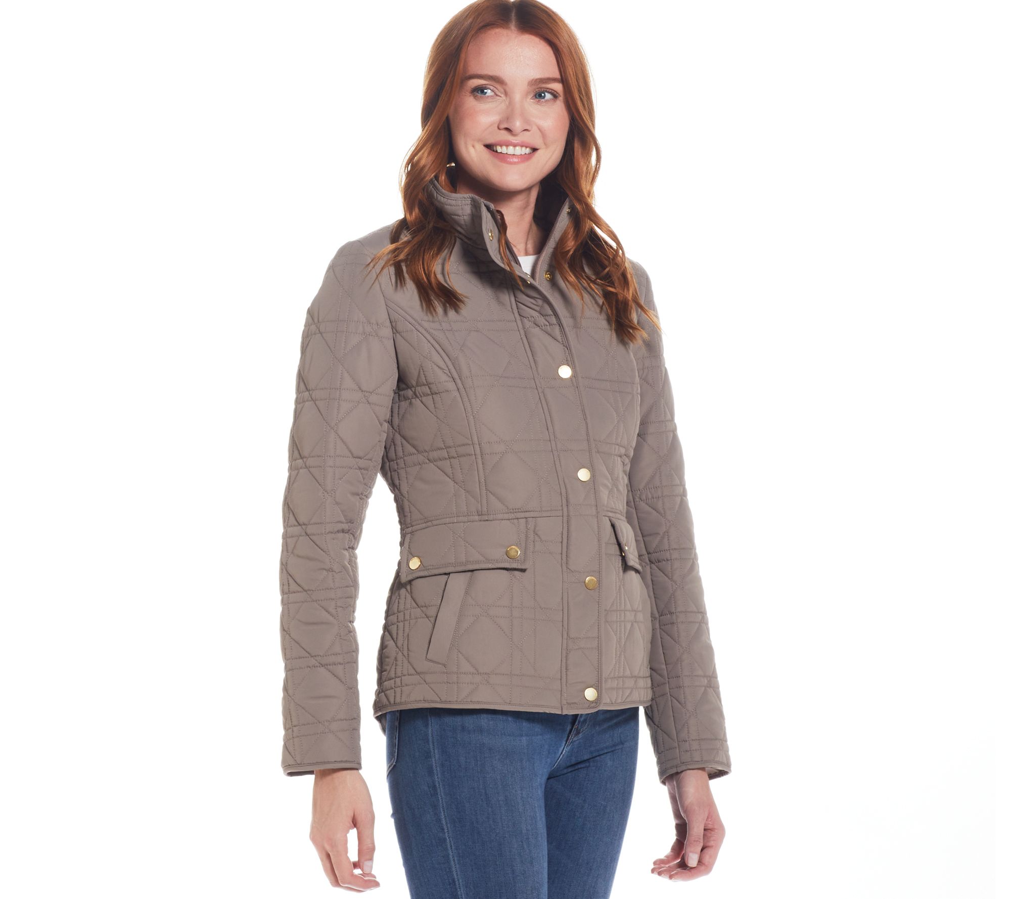 Weatherproof Modern Quilted Barn Jacket - QVC.com