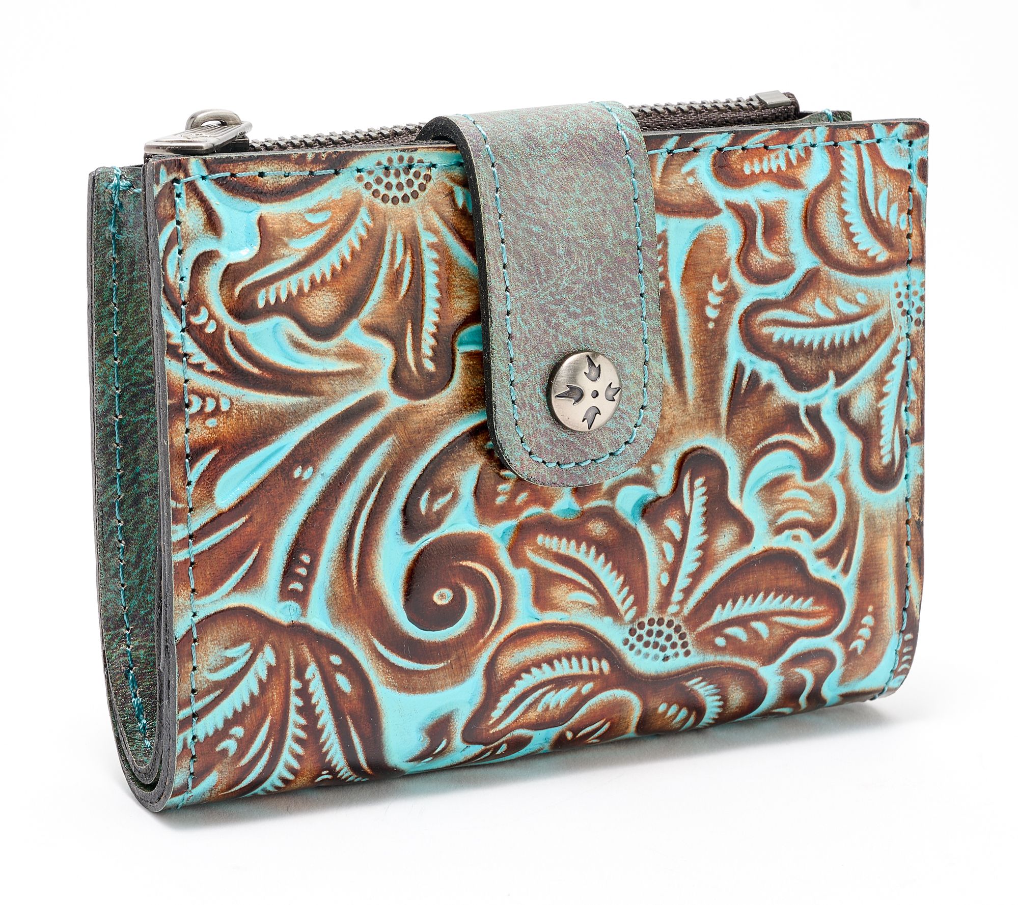 Patricia Nash Leather Chiara Snap Wallet