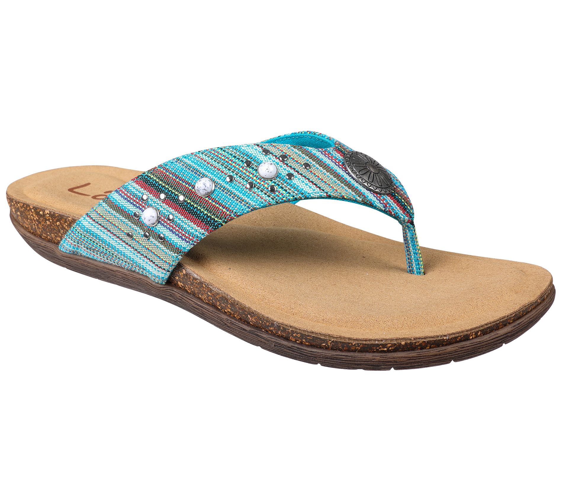 Lamo Textile Thong Sandals - Jovie