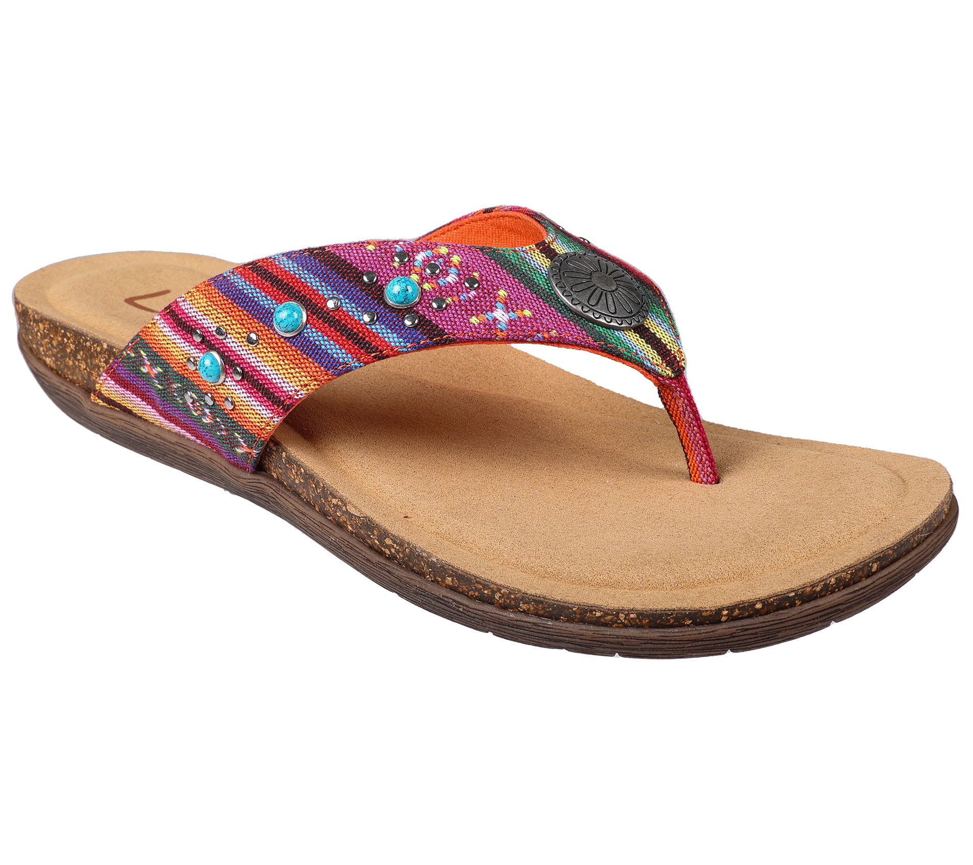 Lamo Textile Thong Sandals - Jovie