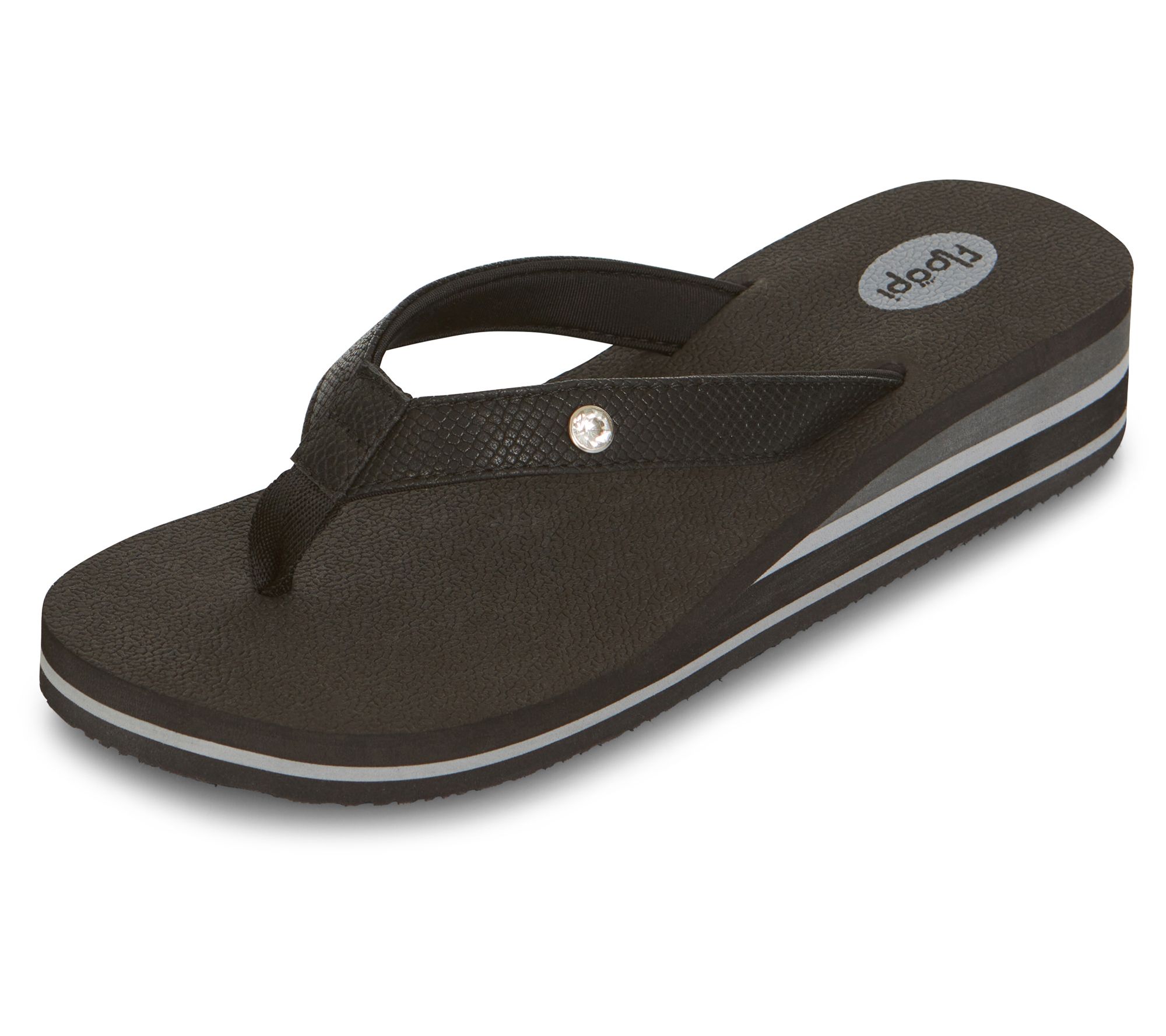 Floopi Womens Lola Wedge Thong Flip Flop