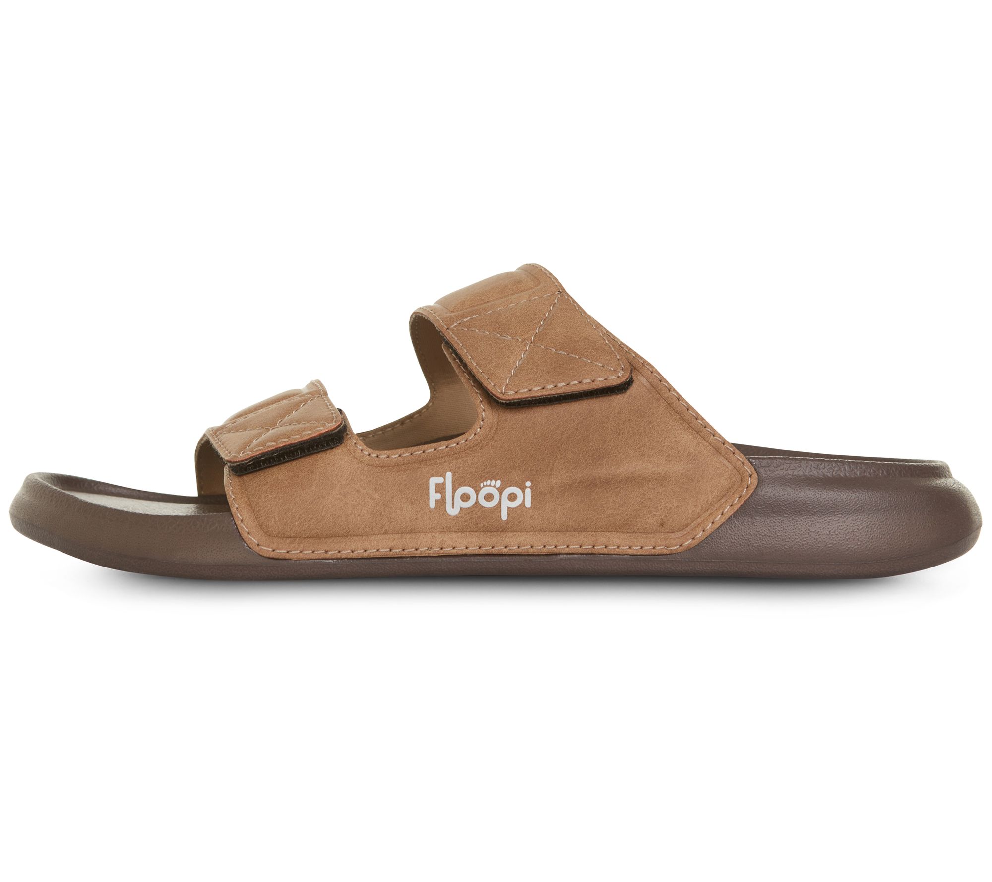 Floopi Men's Noah Adjustable Vegan Leather Slide Sandal