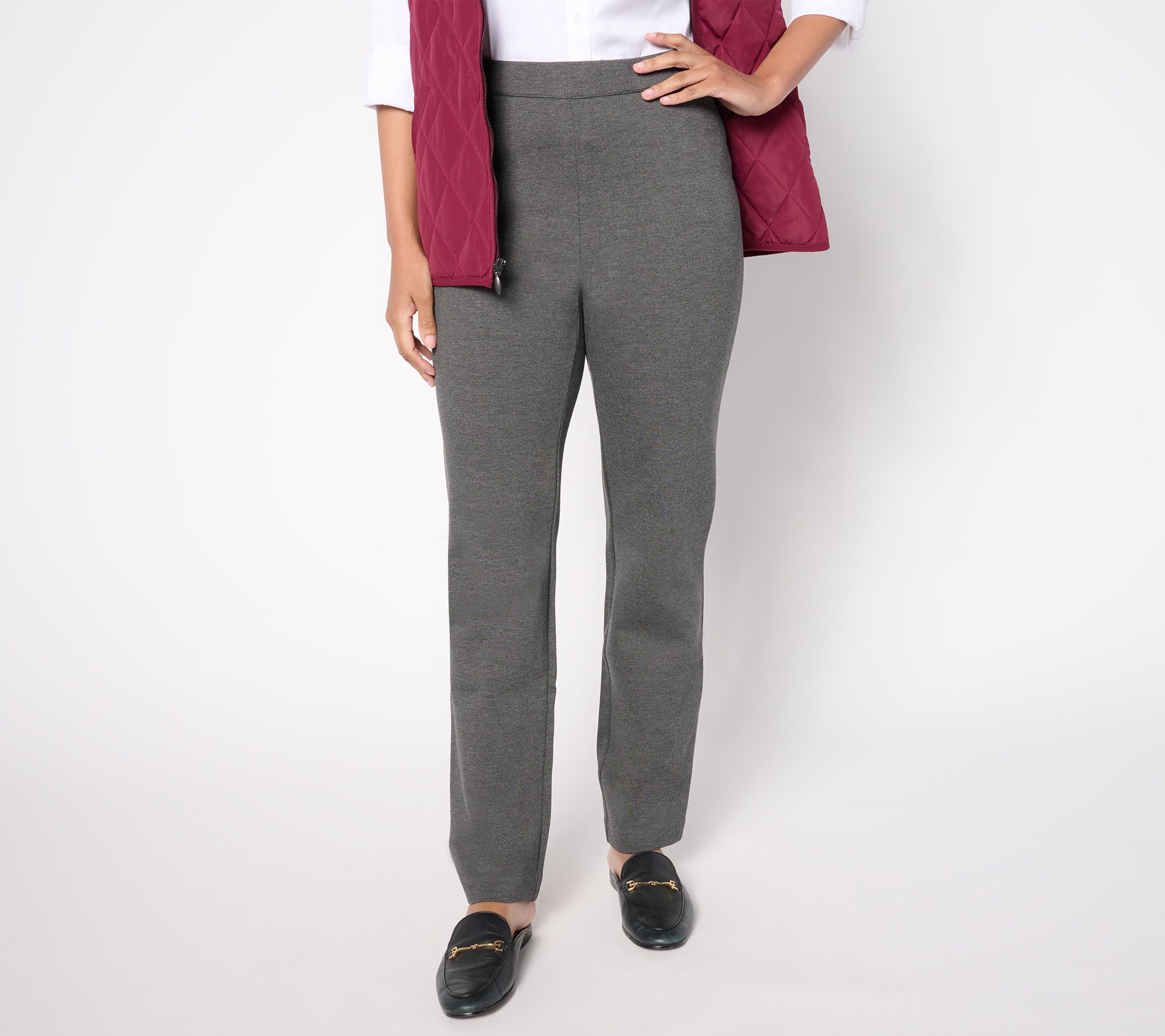 "As Is" Coldwater Creek Regular Ponte Slim Leg Pants