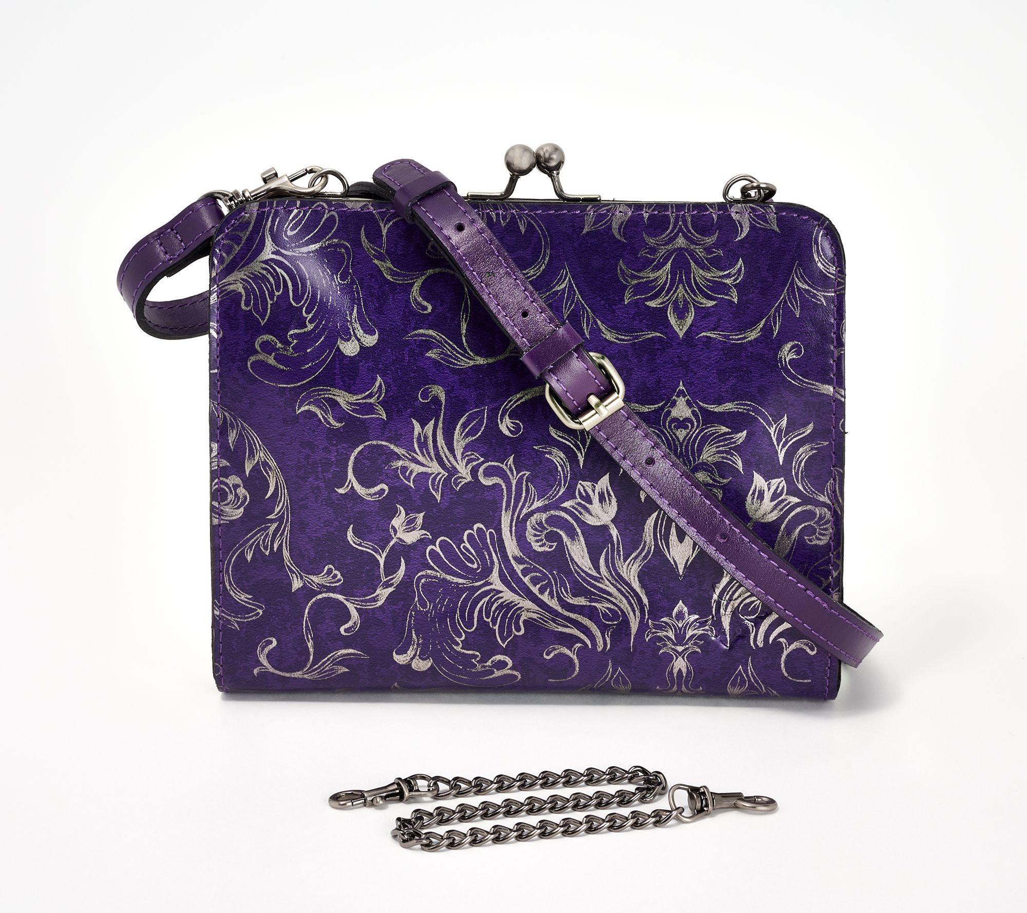 "As Is" Patricia Nash Leather Amari Frame Crossbody