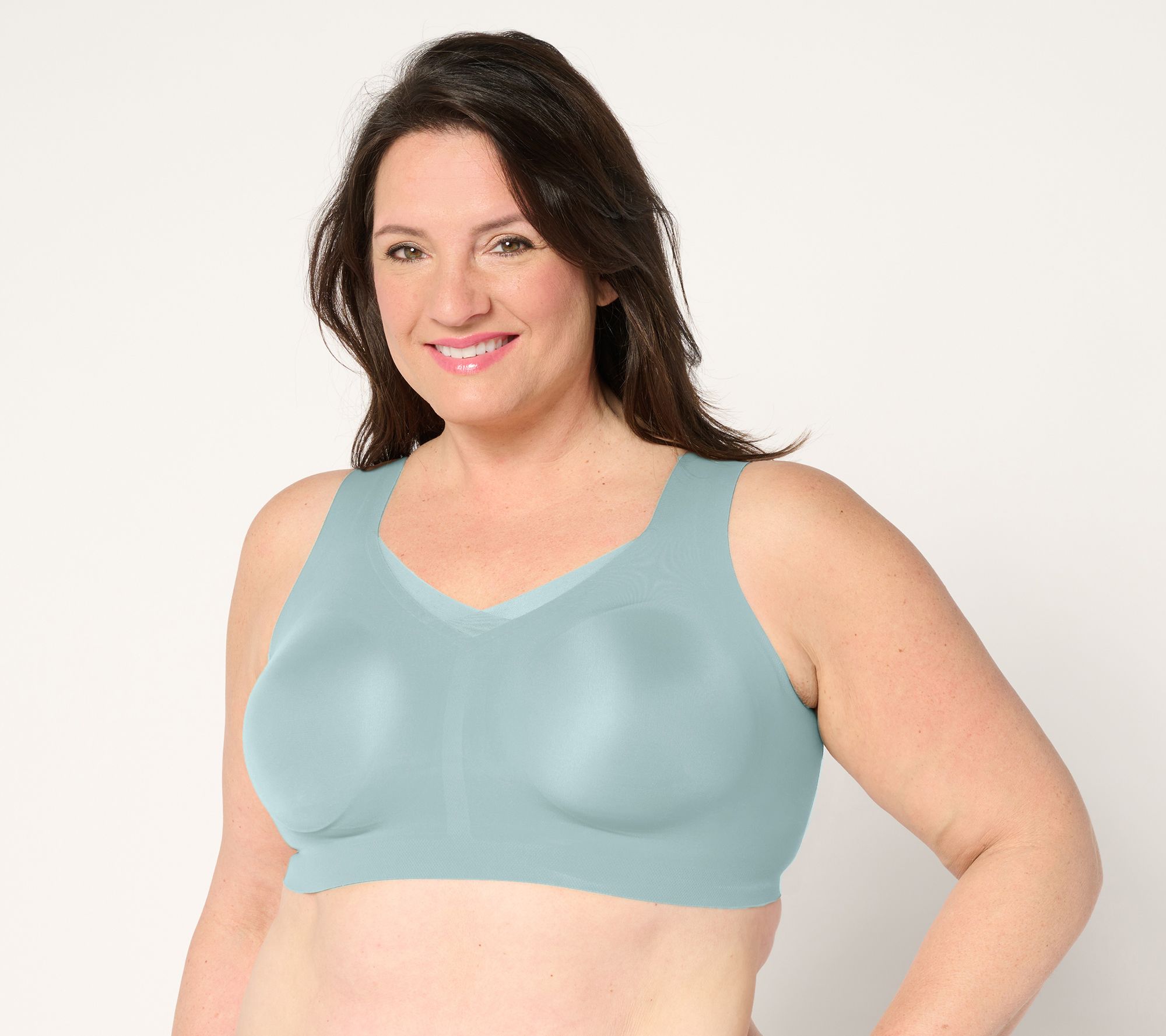 "As Is" Evelyn & Bobbie Ultra Lift Defy Mesh Trim Seamless Wirefree Bra