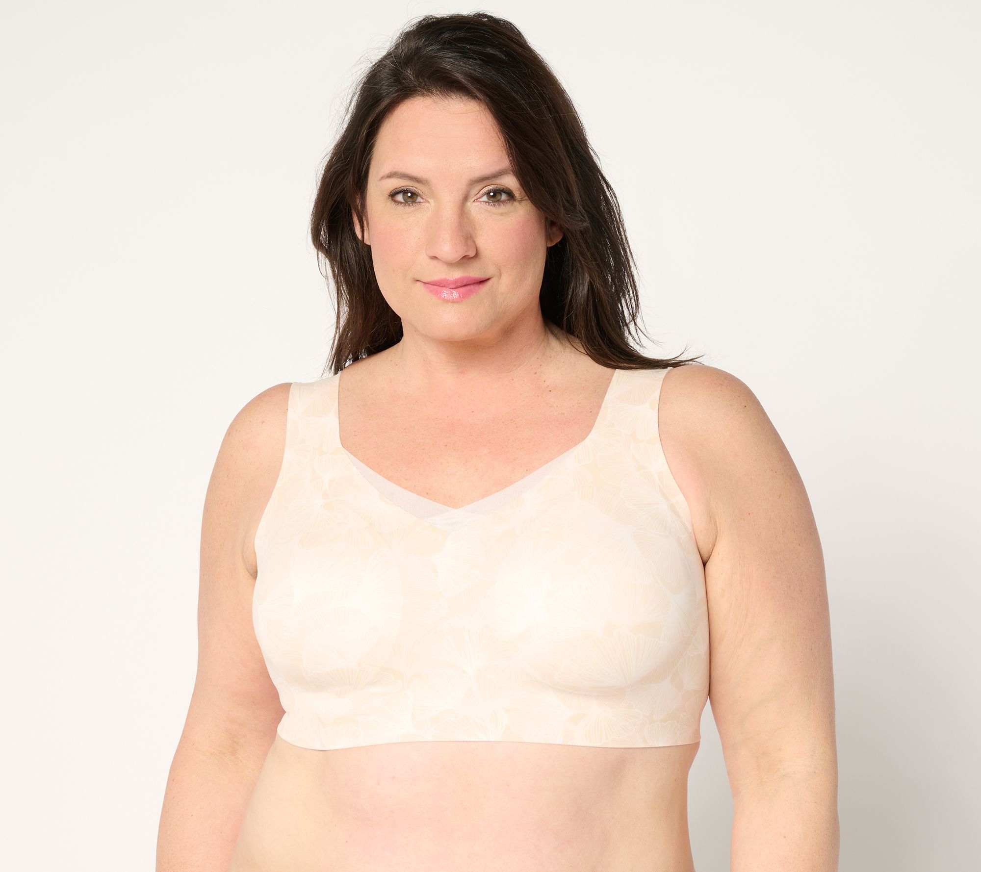 "As Is" Evelyn & Bobbie Ultra Lift Defy Mesh Trim Seamless Wirefree Bra