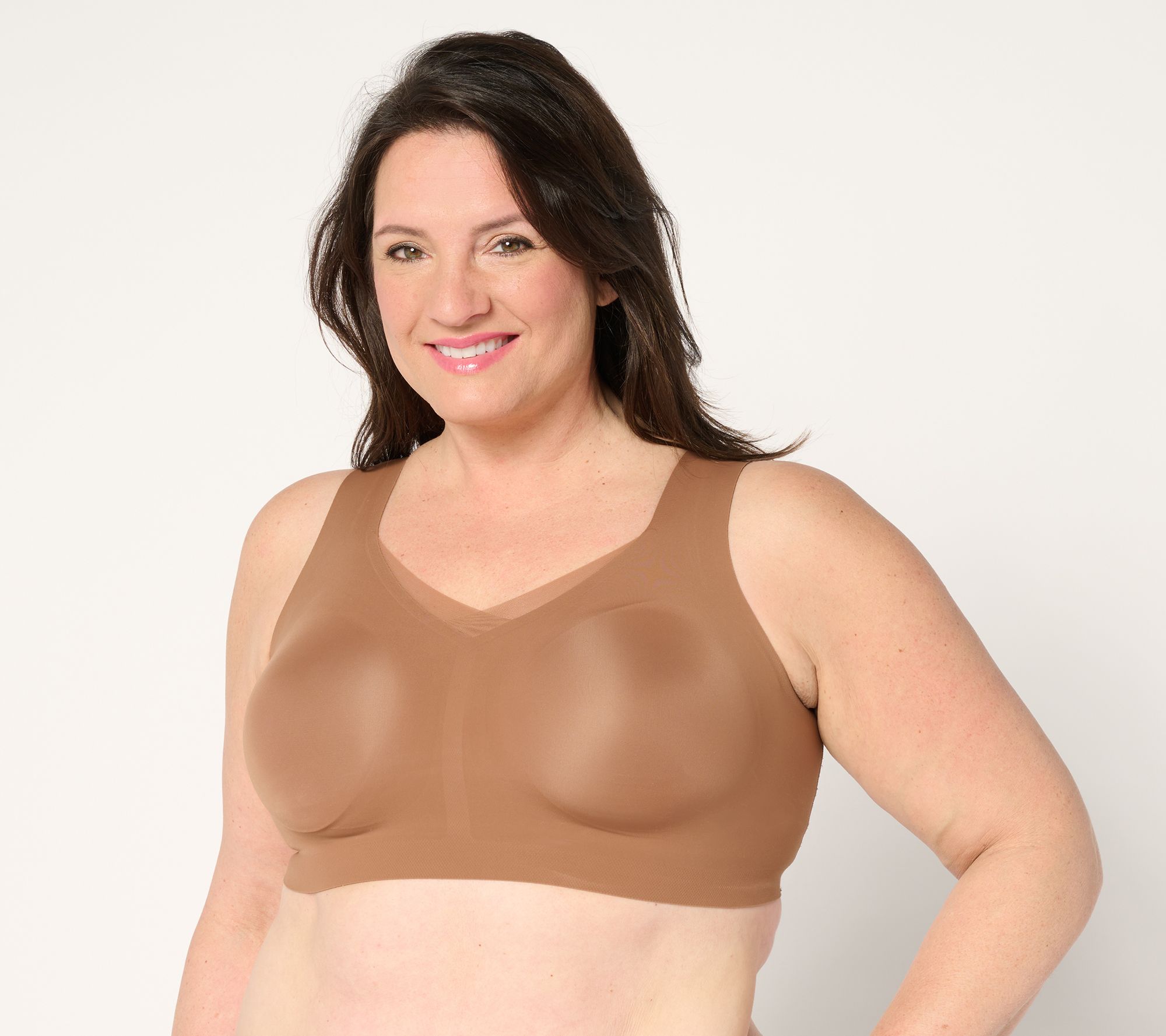 "As Is" Evelyn & Bobbie Ultra Lift Defy Mesh Trim Seamless Wirefree Bra