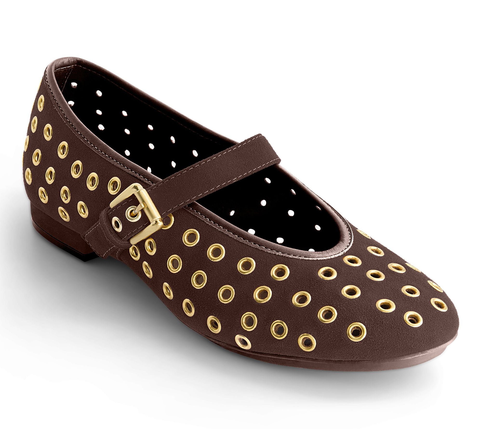 Bernardo Mary Jane Flat - Borden Grommet