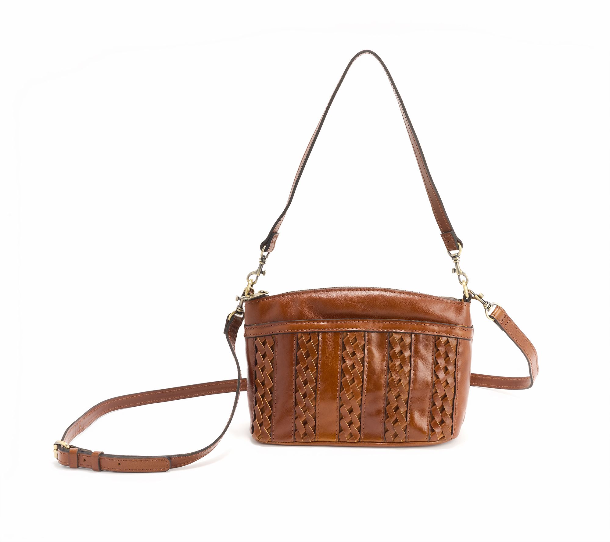 Patricia Nash Arlee Woven Leather Crossbody