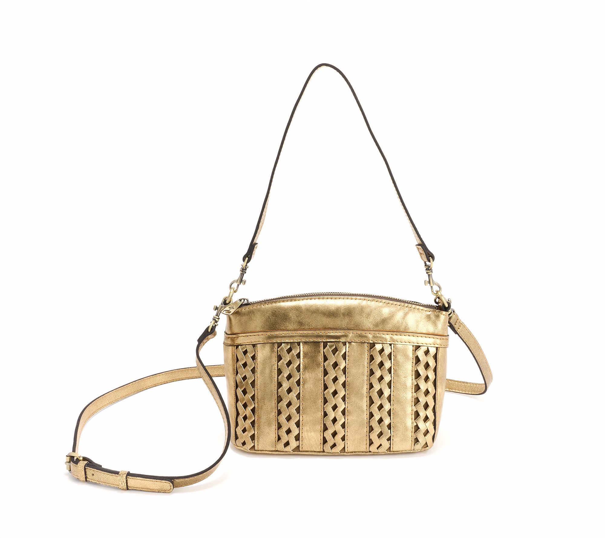 Patricia Nash Arlee Woven Leather Crossbody