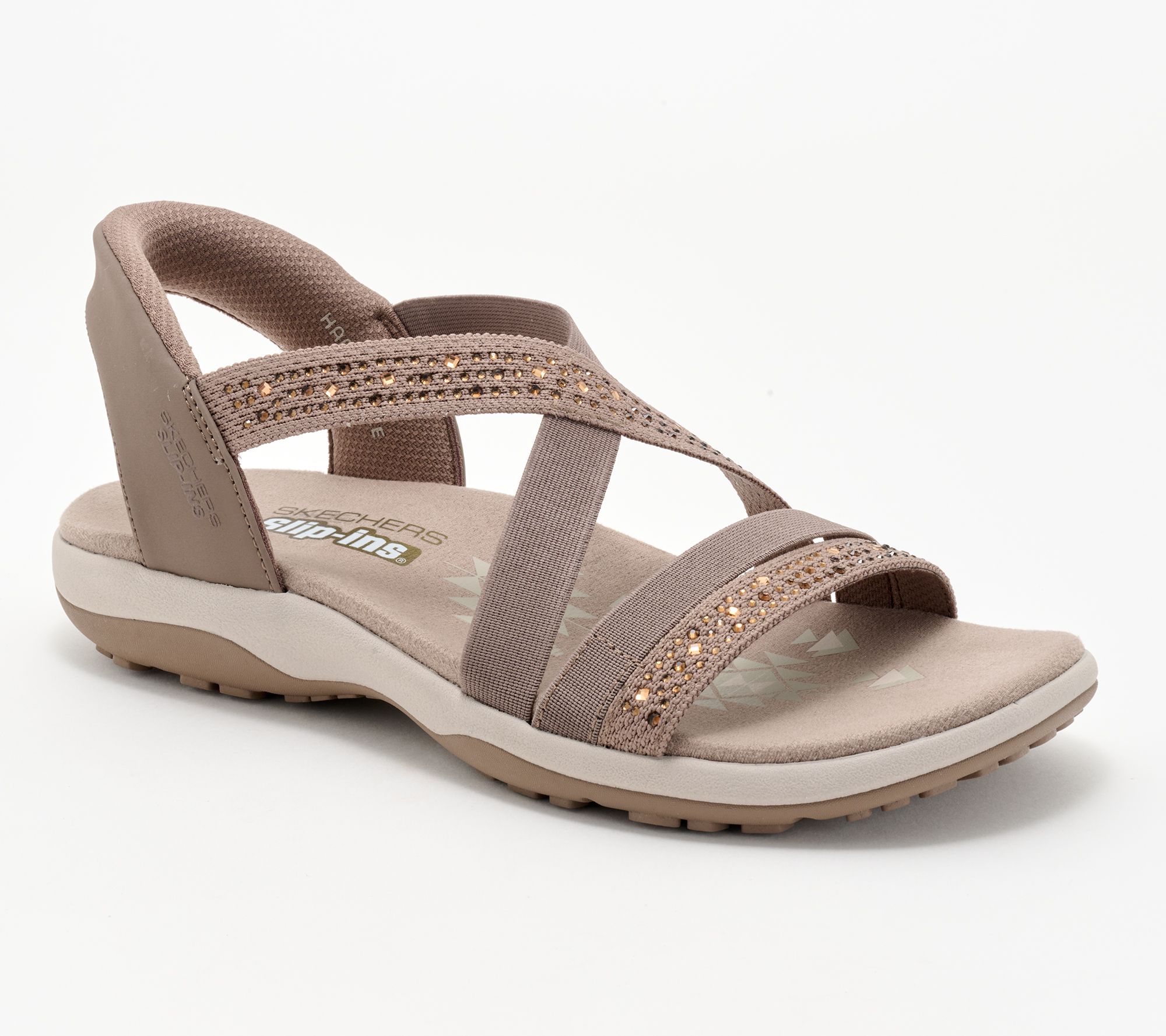 "As Is" Skechers Slip- ins Reggae Slim Embellished Sandals