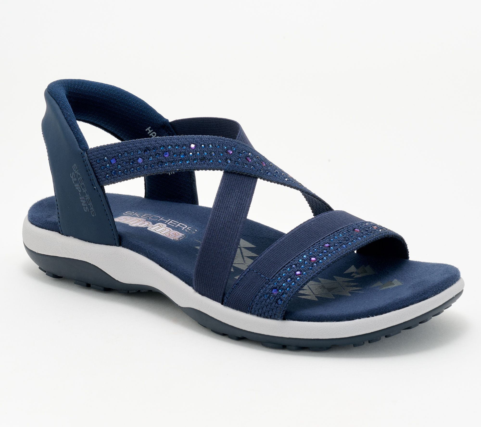 "As Is" Skechers Slip- ins Reggae Slim Embellished Sandals