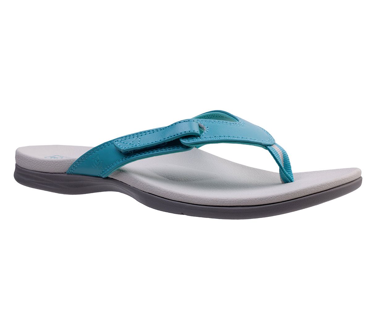  Spenco Orthotic Adjustable Leather Thong Sandals - Ava
