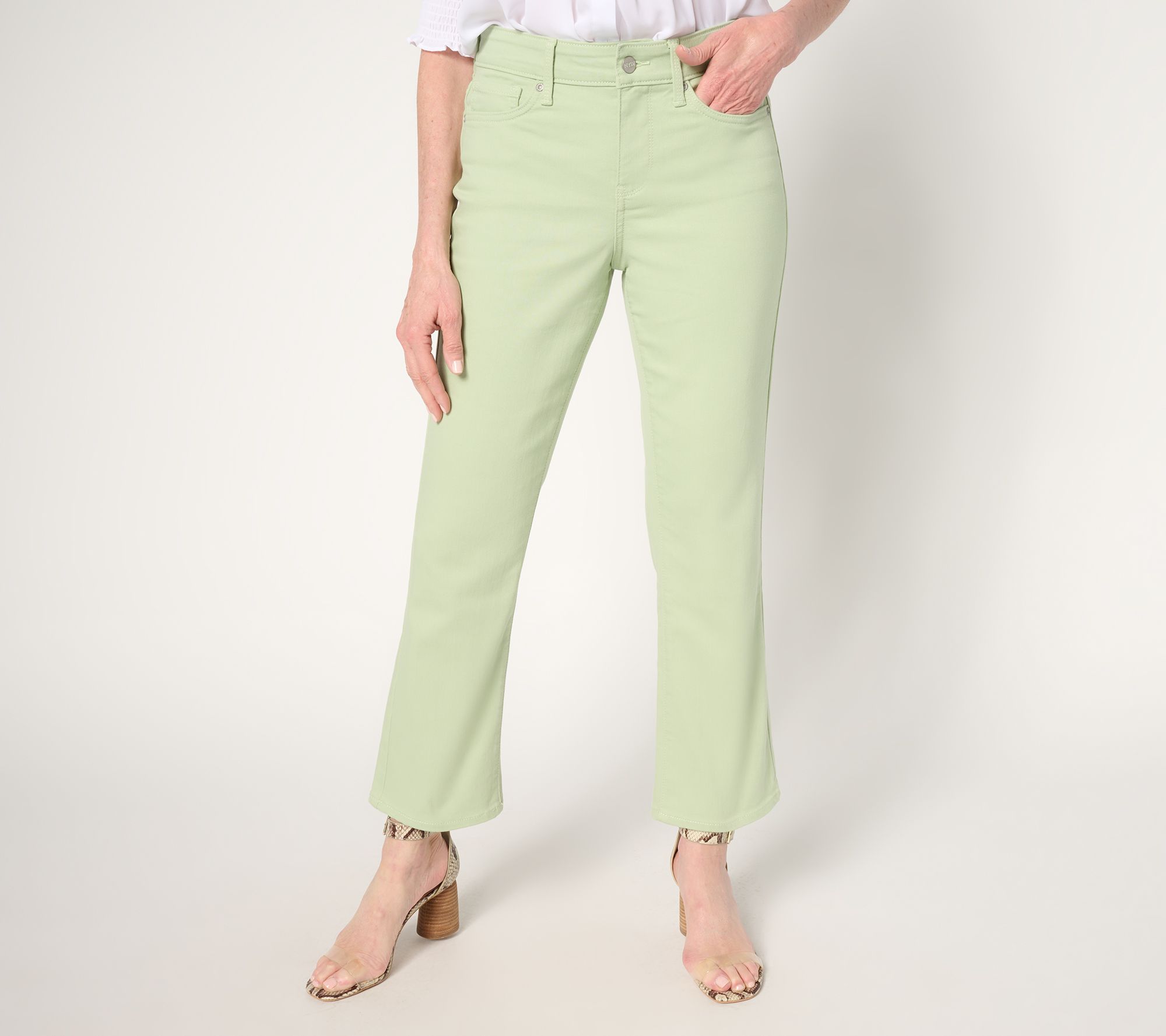 "As Is" NYDJ Ellison Petite Straight Leg Ankle Jean w/ Cool Embrace