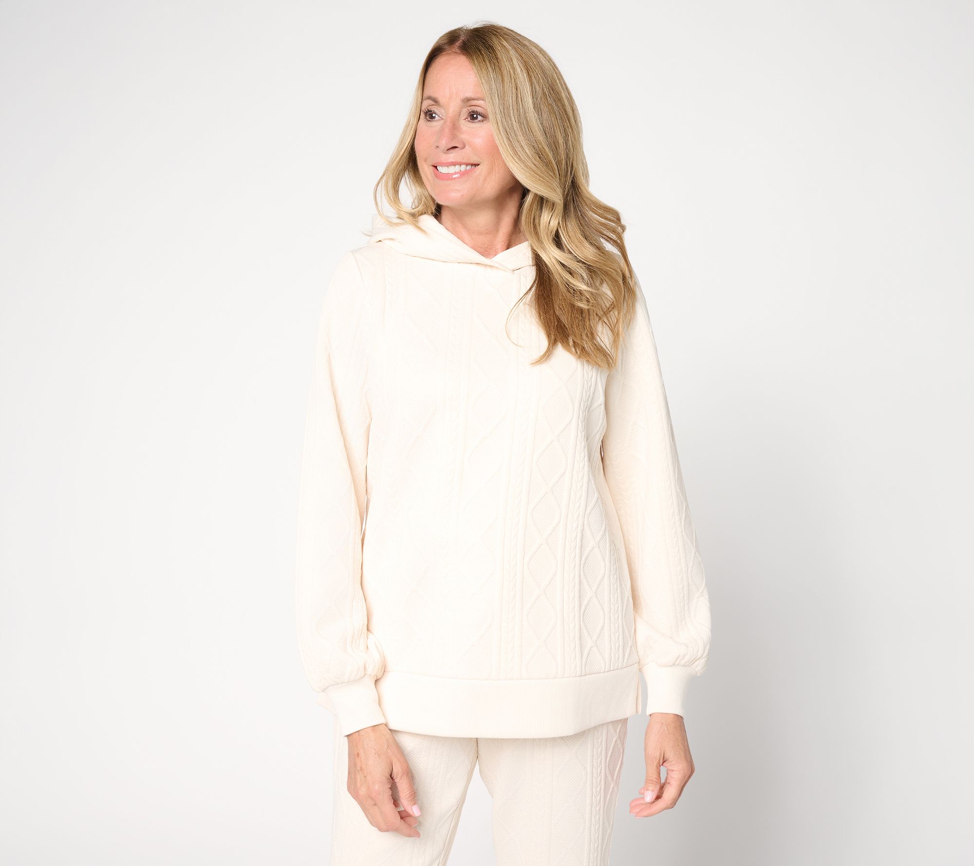 Belle by Kim Gravel Cable Chic Hoodie