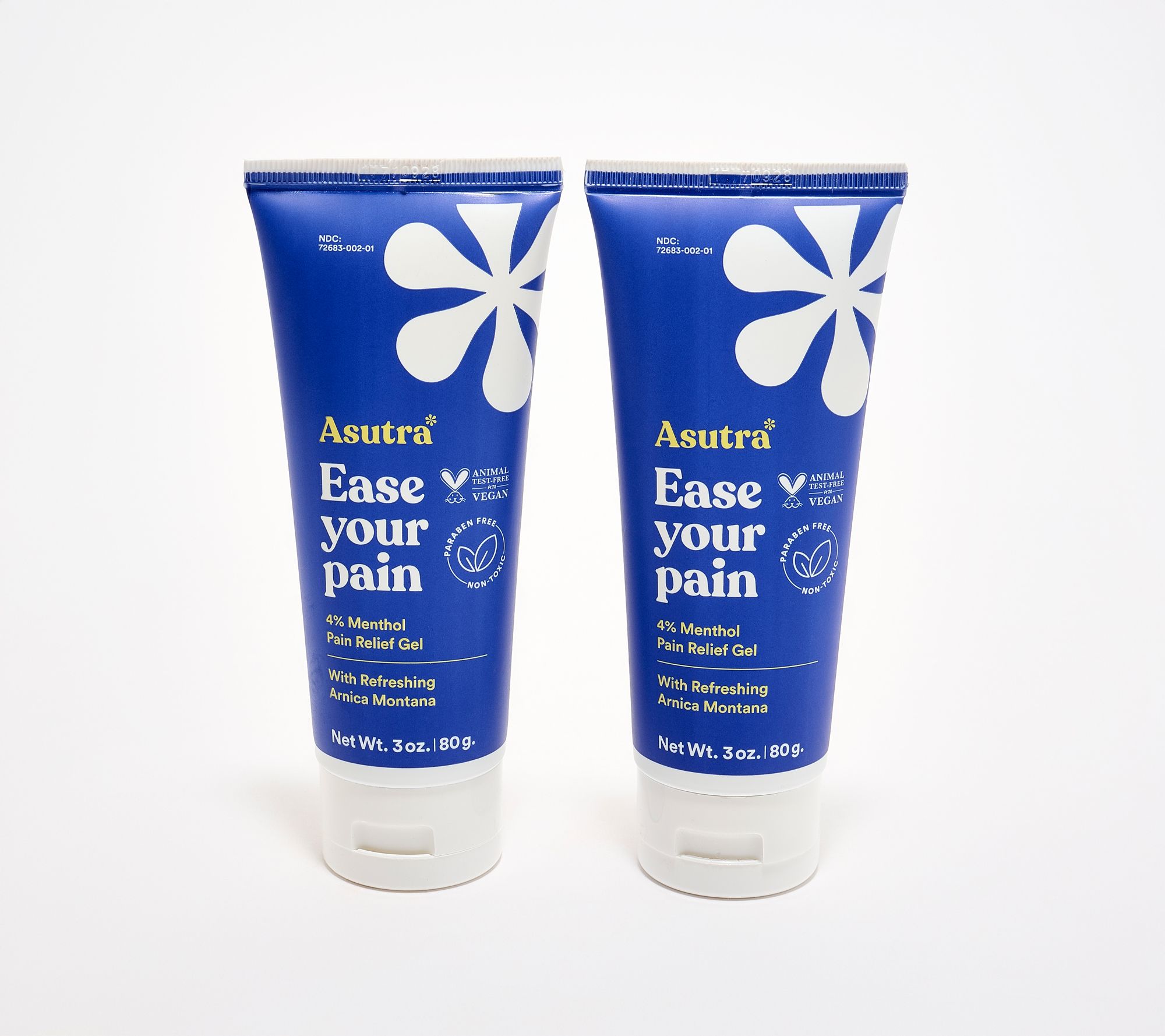 Asutra Set of 2 Ease Your Pain Menthol & Arnica Creams