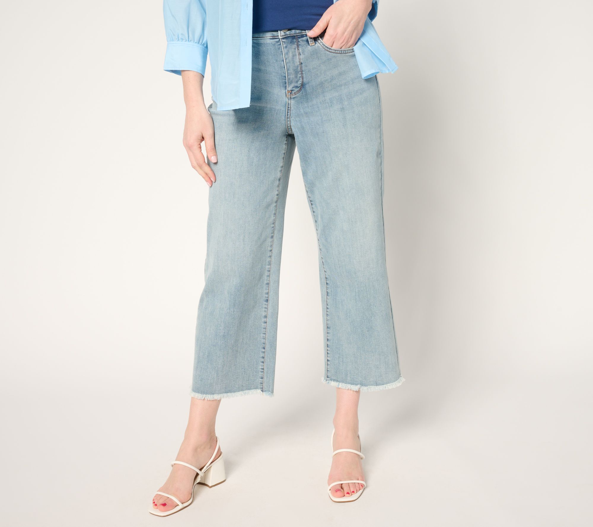 "As Is" NYDJ Coco Relaxed Wide Leg Crop Jean