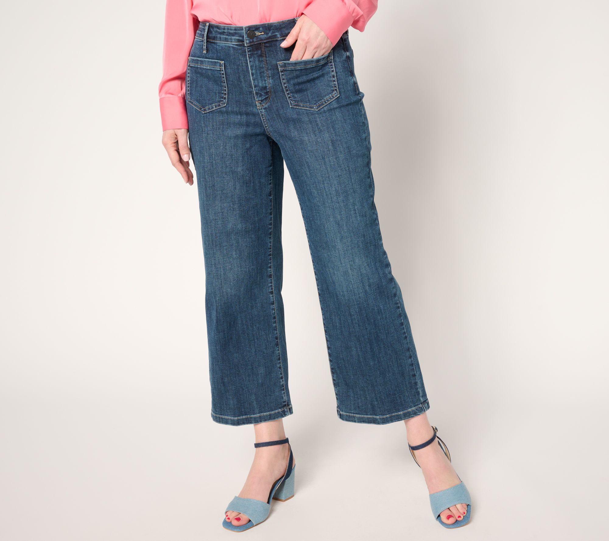 "As Is" NYDJ Coco Relaxed Wide Leg Crop Jean
