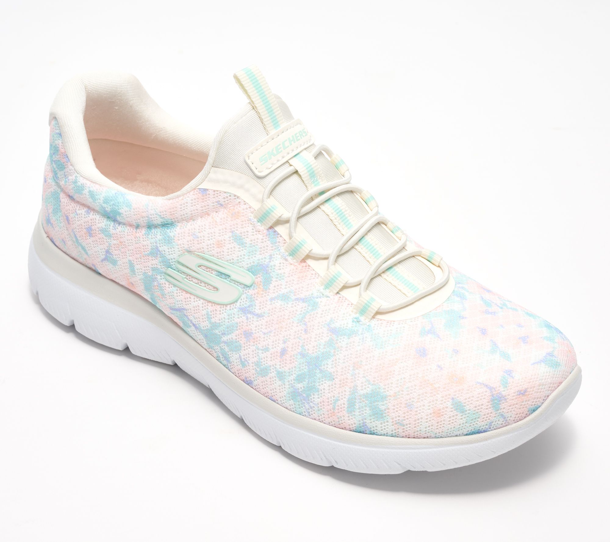 "As Is" Skechers Summits Watercolor Bungee Sneakers