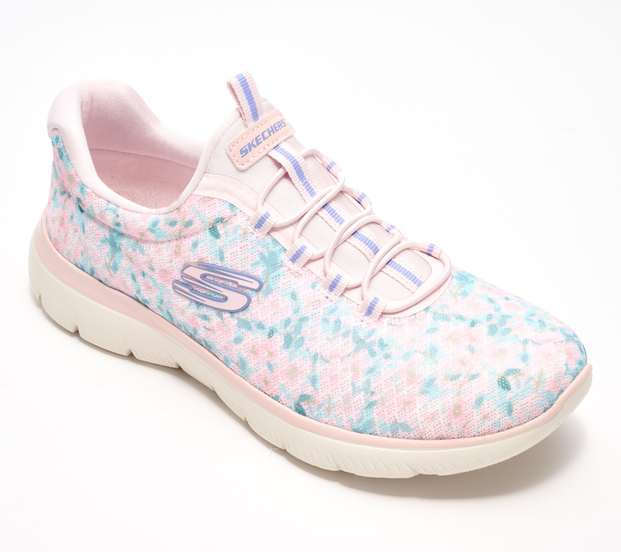 "As Is" Skechers Summits Watercolor Bungee Sneakers