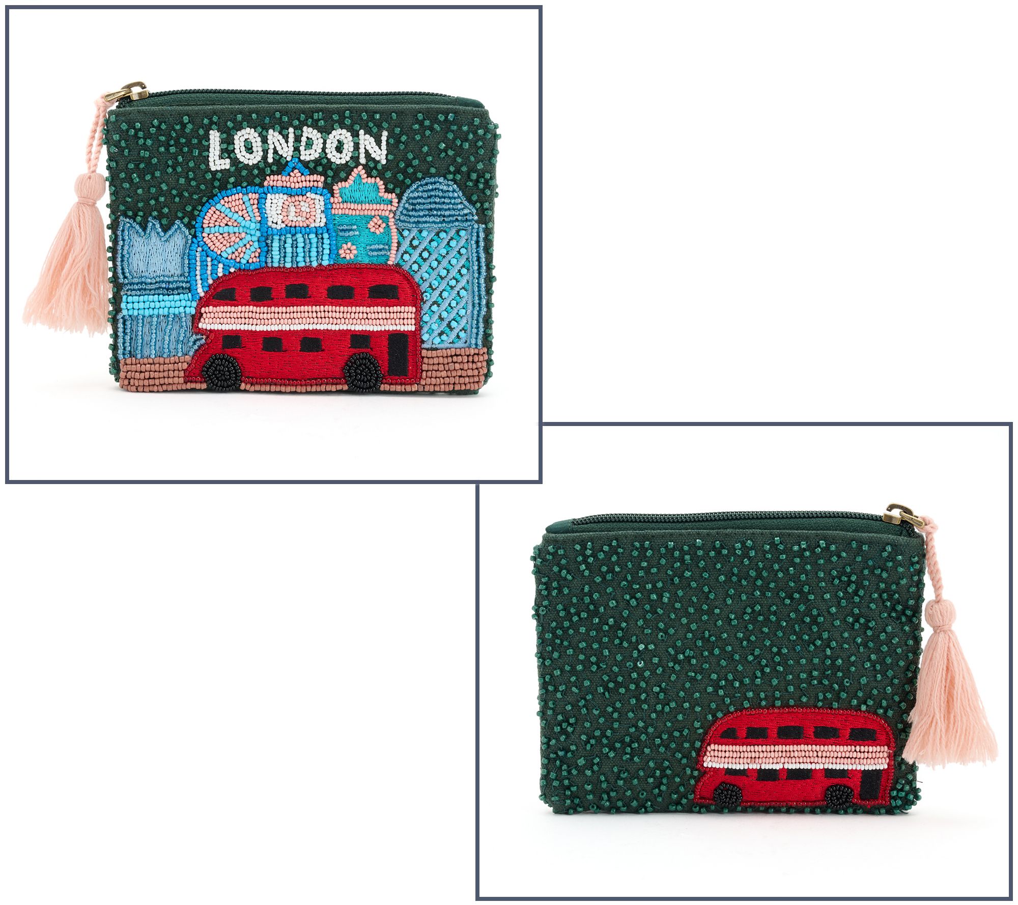 America & Beyond Embellished Destination Pouch