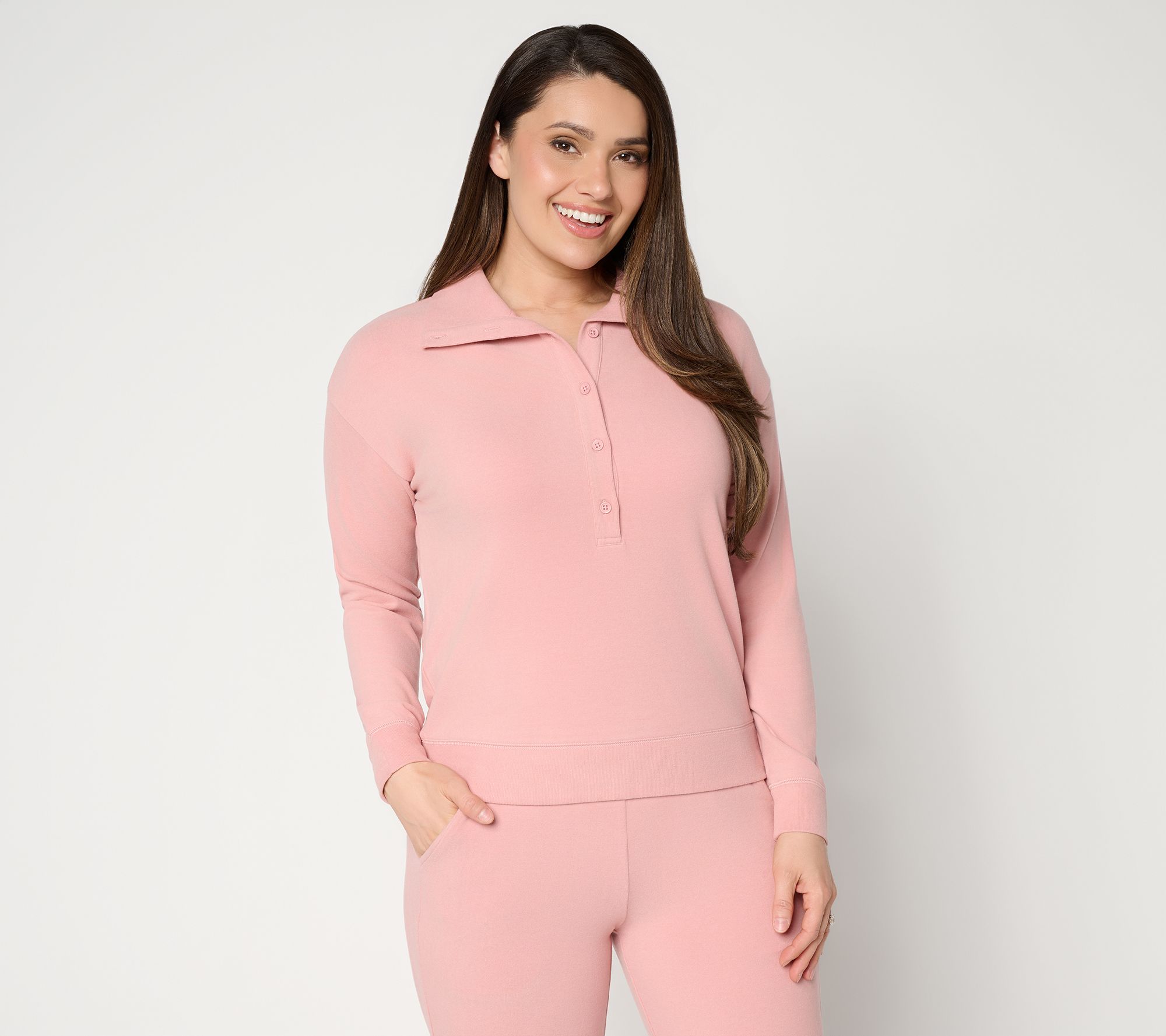 Barefoot Dreams Ultra Soft Fleece Henley Pullover