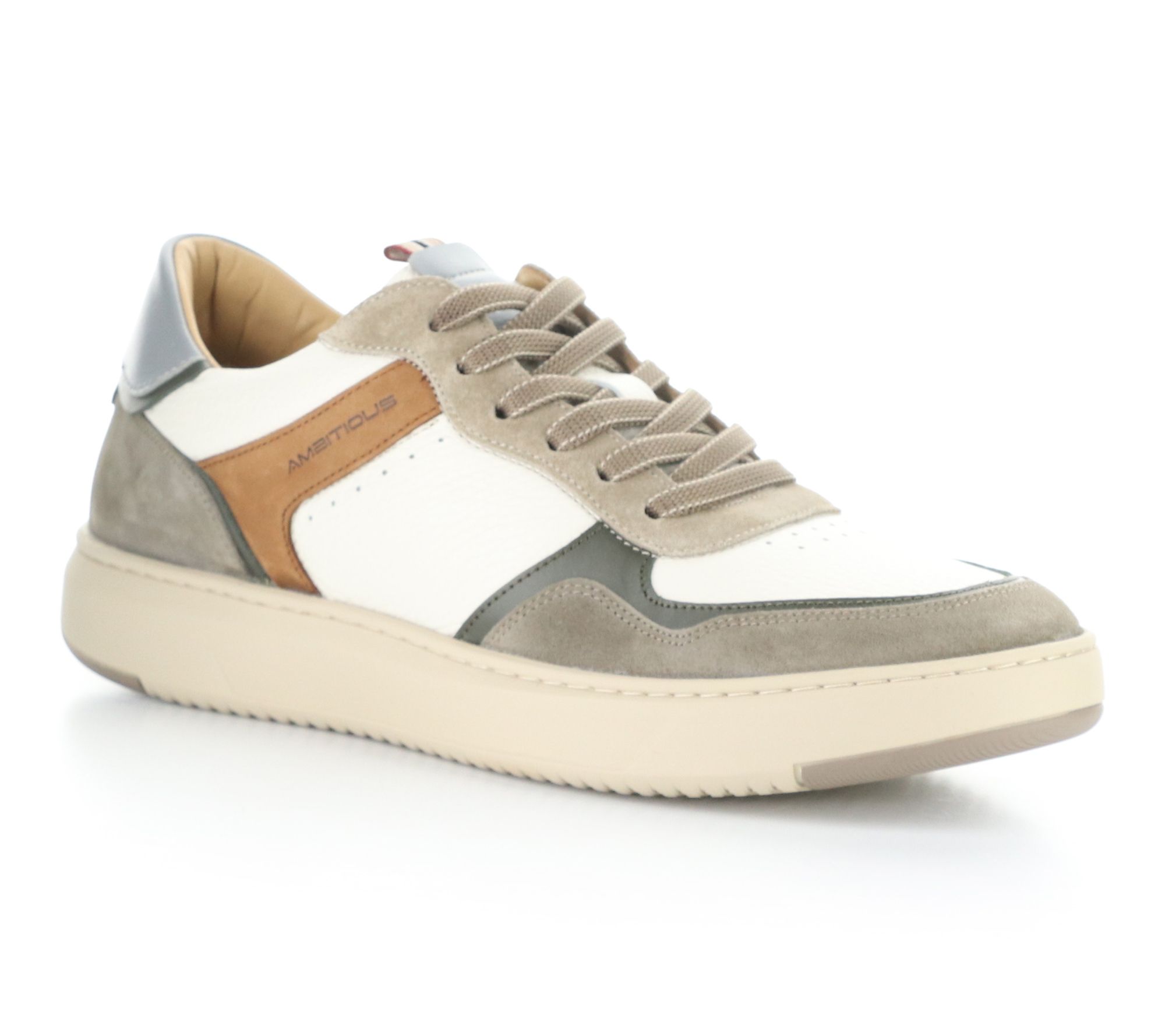 Ambitious Leather/Suede Lace Up Sneaker  - 1409 5