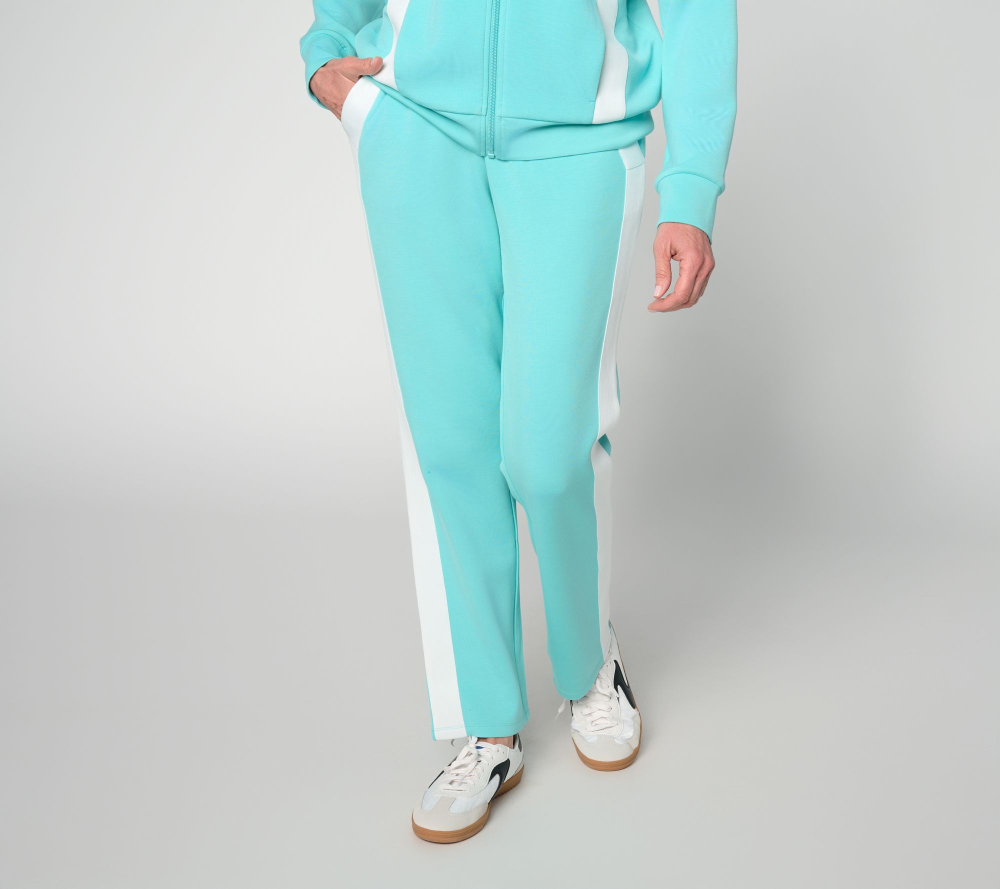 Belle by Kim Gravel Regular ScubaLuxe Sport Stripe Pant