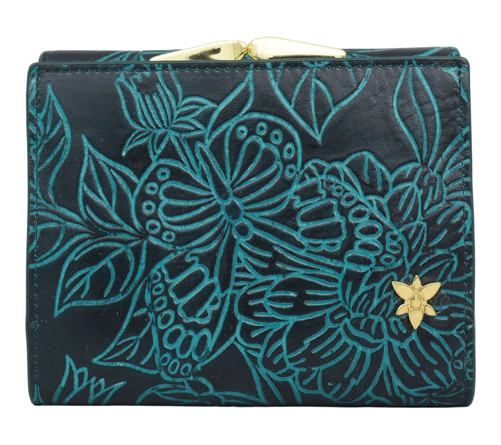 Anushcka Painted Leather Three-Fold RFID Wallet