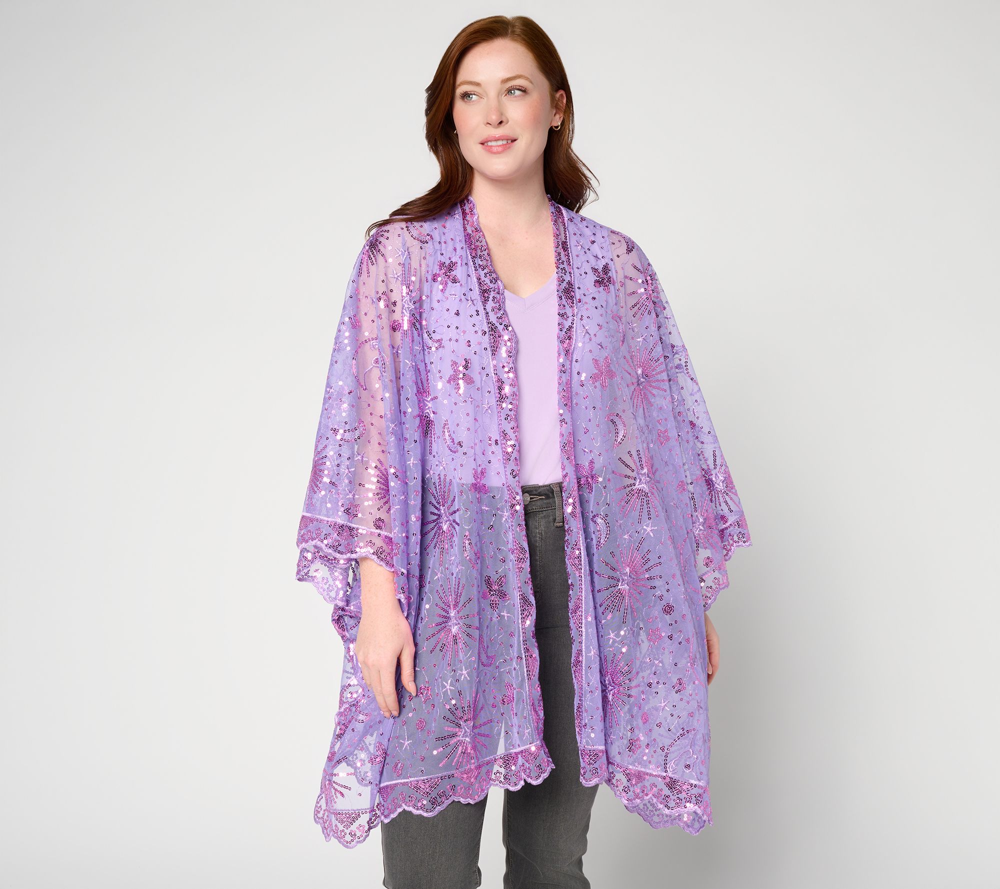 Kirks Folly Dreamkeeper Celestial Cropped Swing Kimono